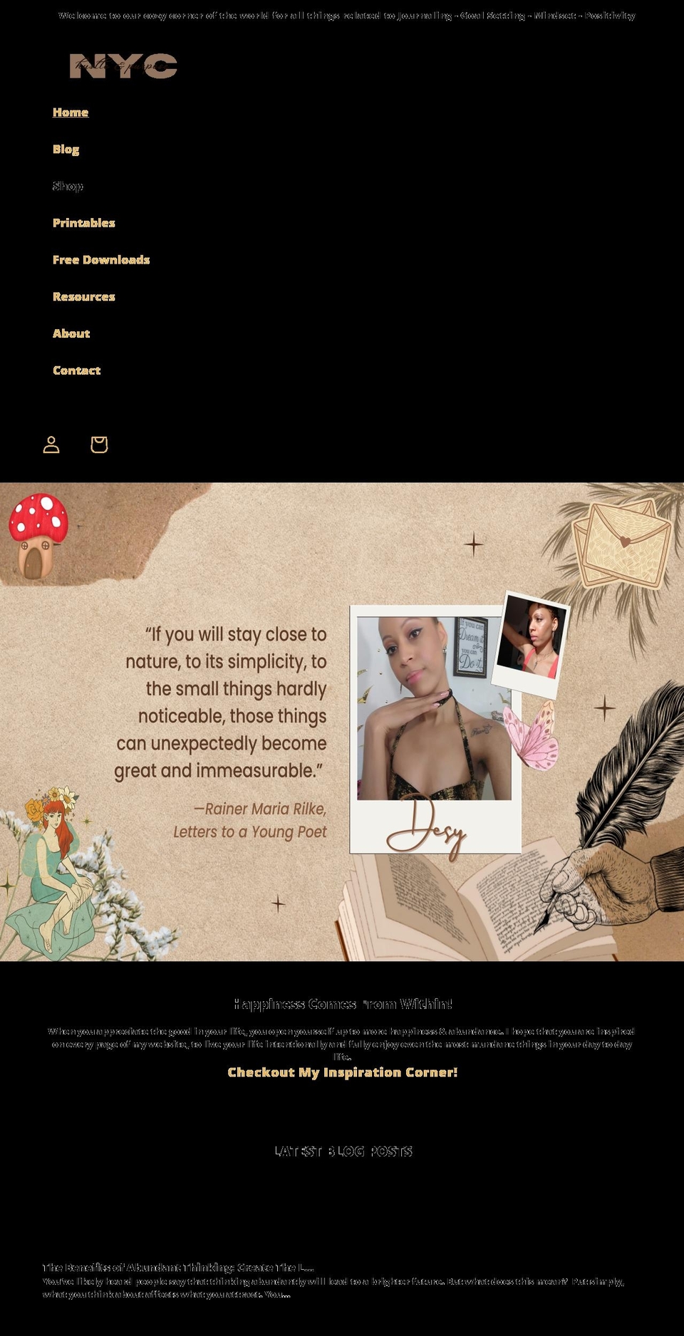 hustleandpurposenyc.com shopify website screenshot