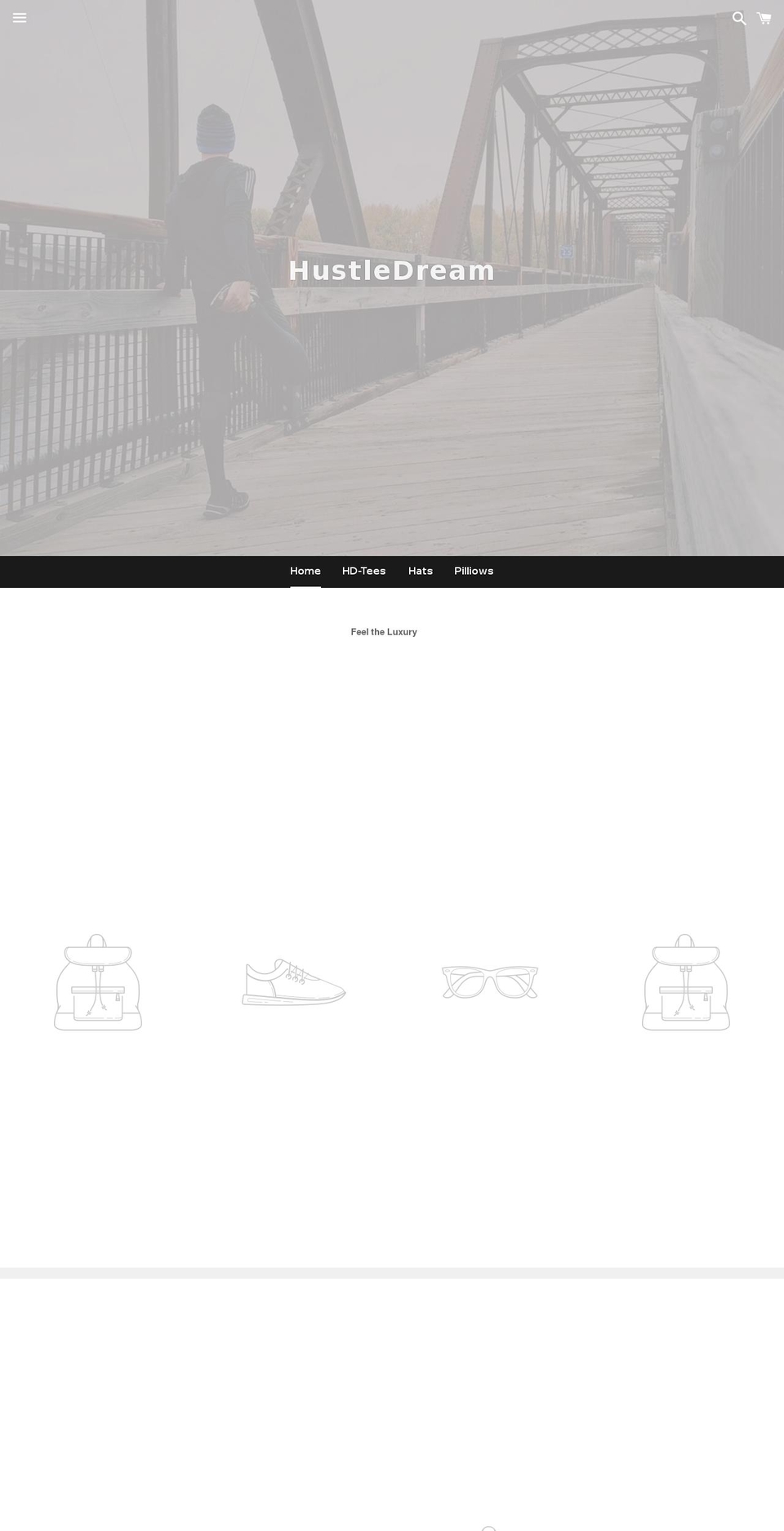 hustledream.com — Shopify storefront screenshot