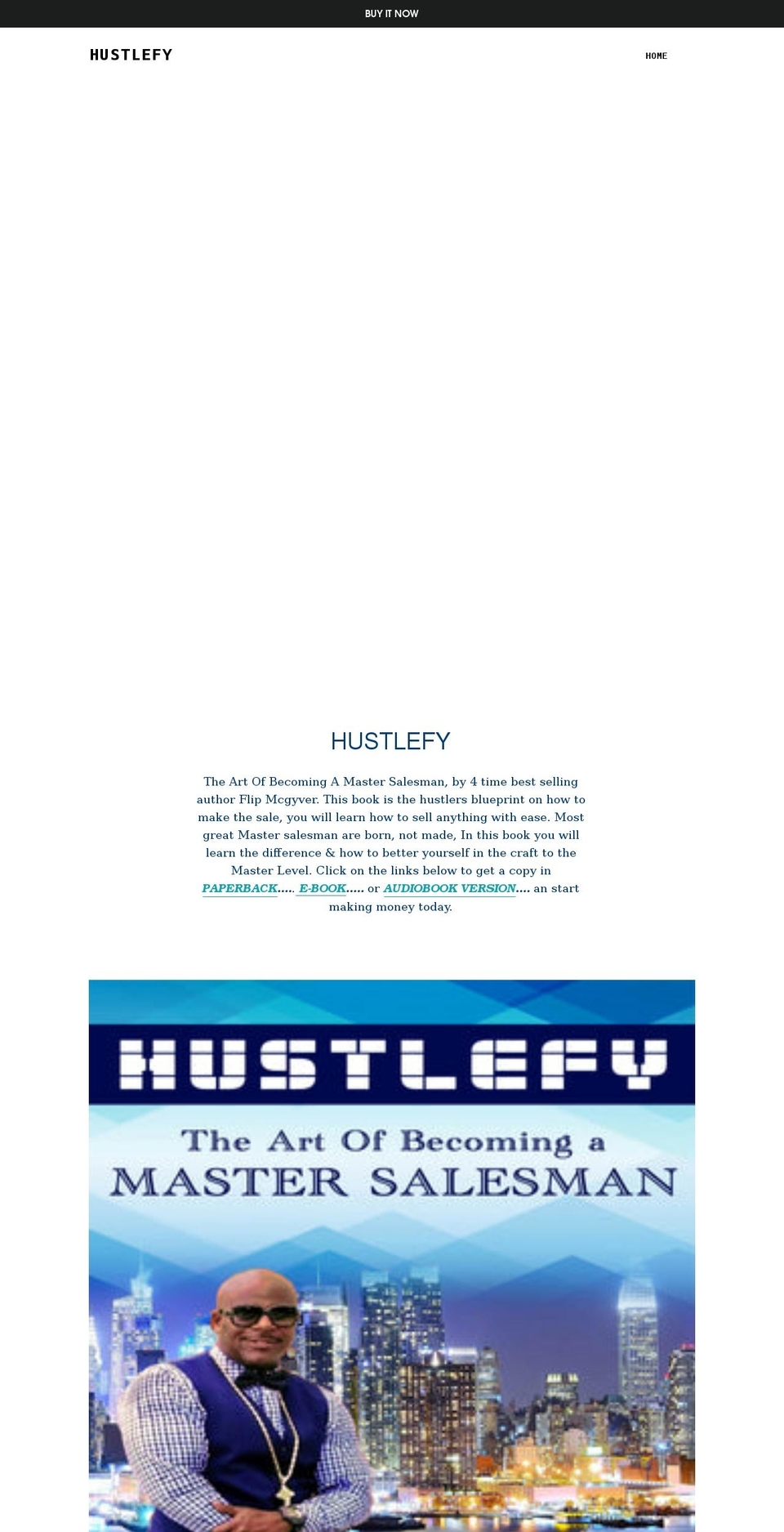 hustlefy.co shopify website screenshot