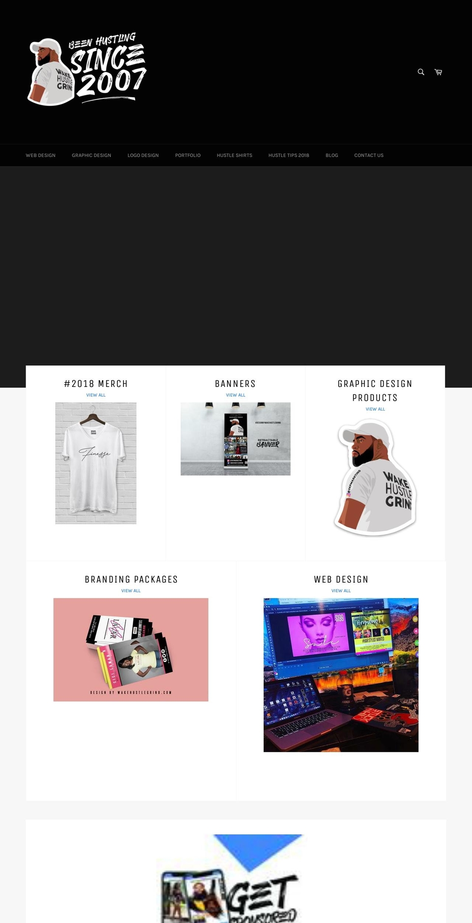 hustlegram.com — Shopify storefront screenshot
