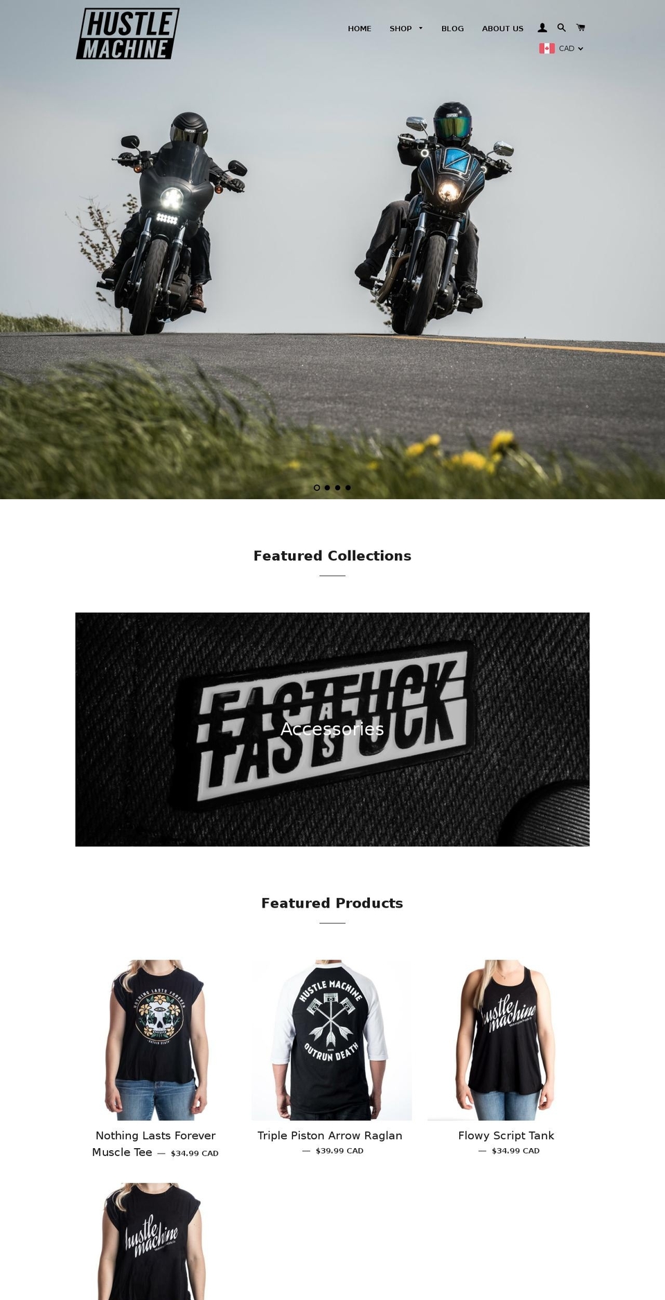 hustlemachine.com shopify website screenshot