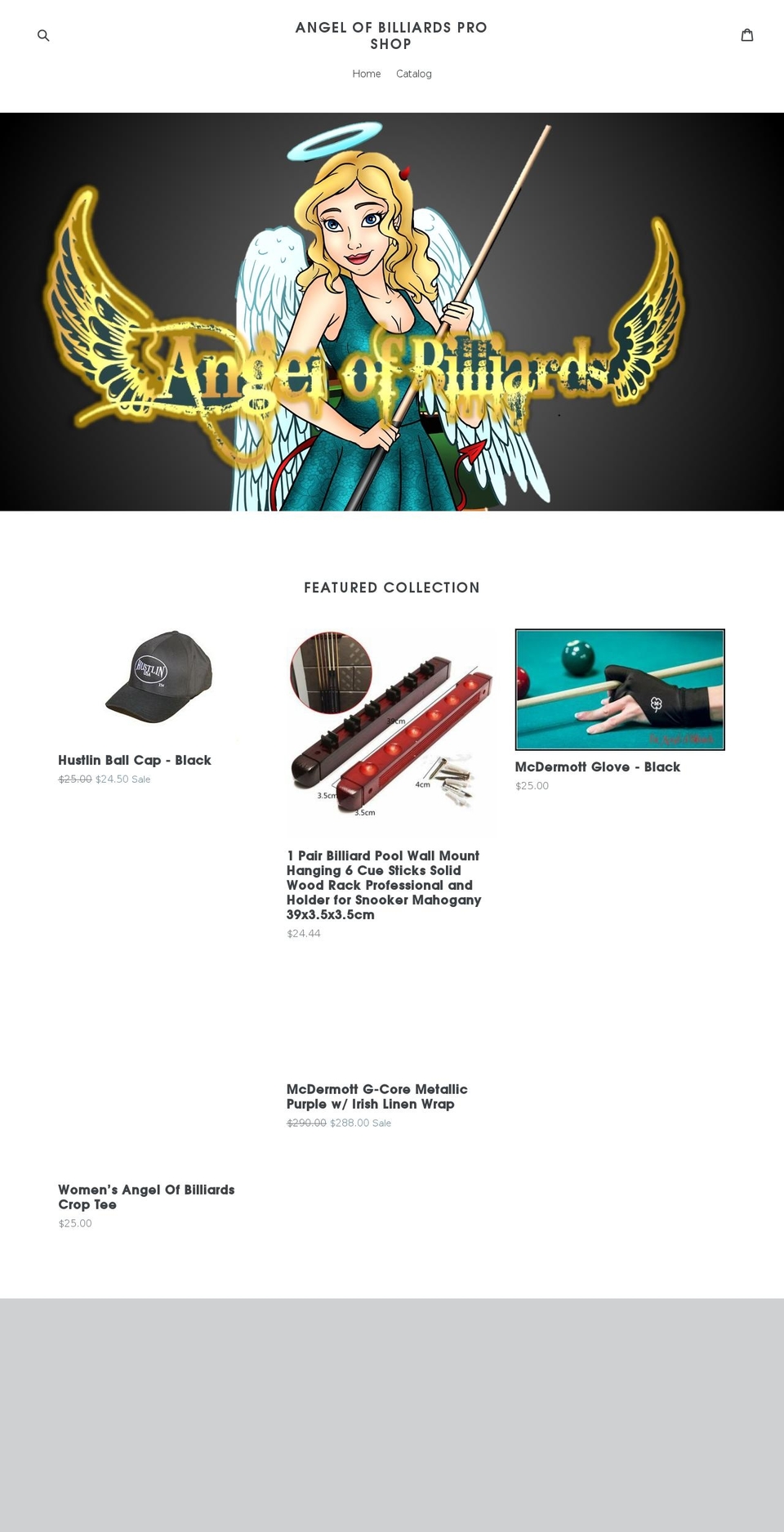 hustlinpool.com — Shopify storefront screenshot