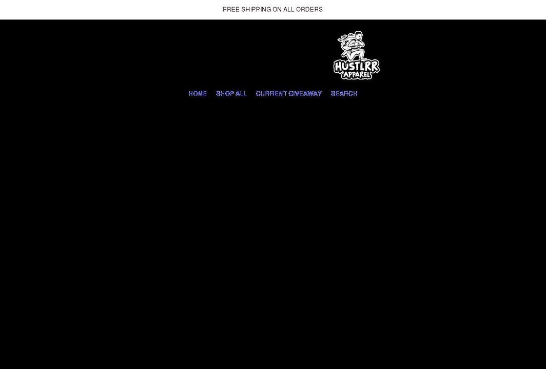 hustlrrapparel.com shopify website screenshot