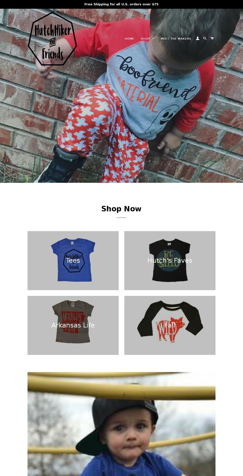 hutchhikerandfriends.com — Shopify storefront screenshot