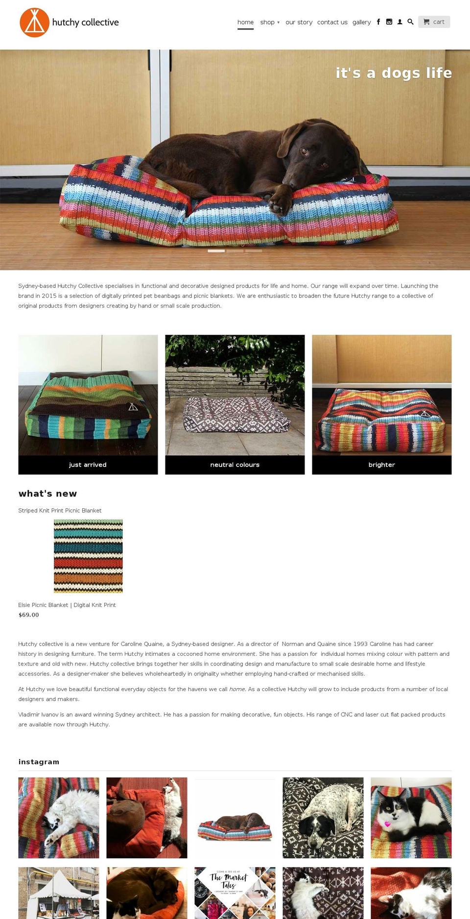 hutchycollective.com — Shopify storefront screenshot