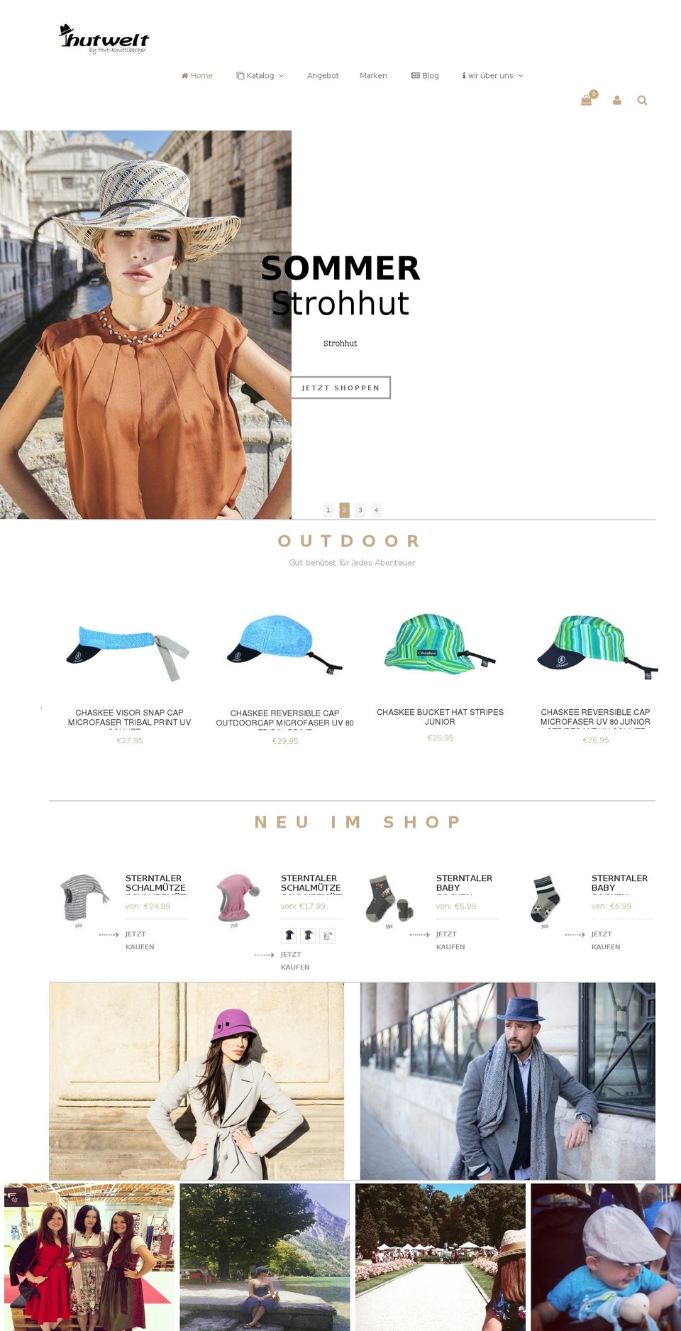 hutwelt.de shopify website screenshot