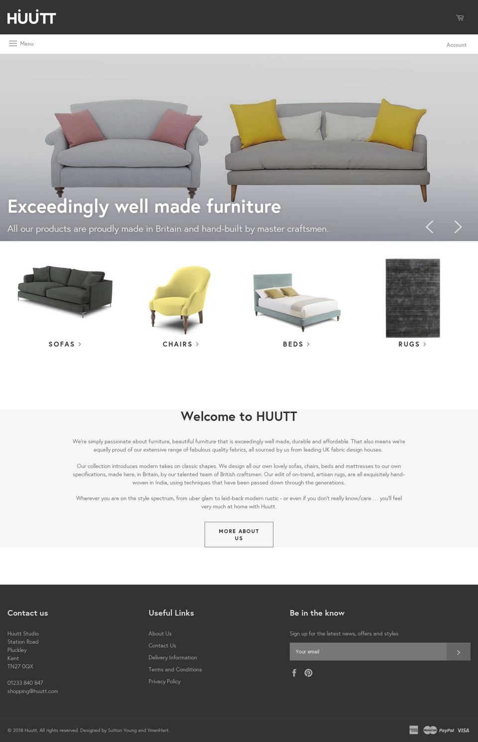 huutt.com — Shopify storefront screenshot