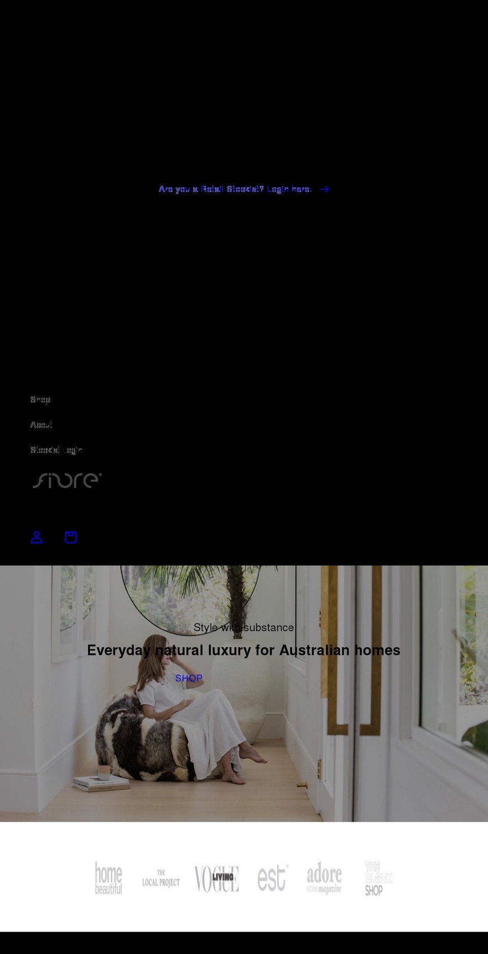 huxfordgrove.com shopify website screenshot