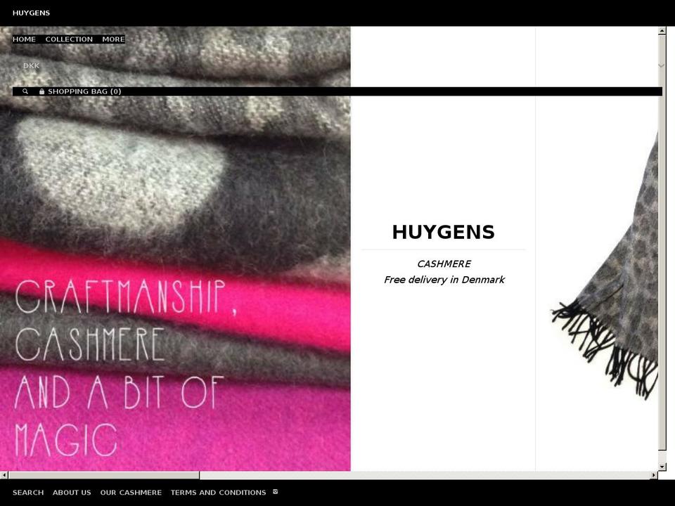 huygens.dk shopify website screenshot