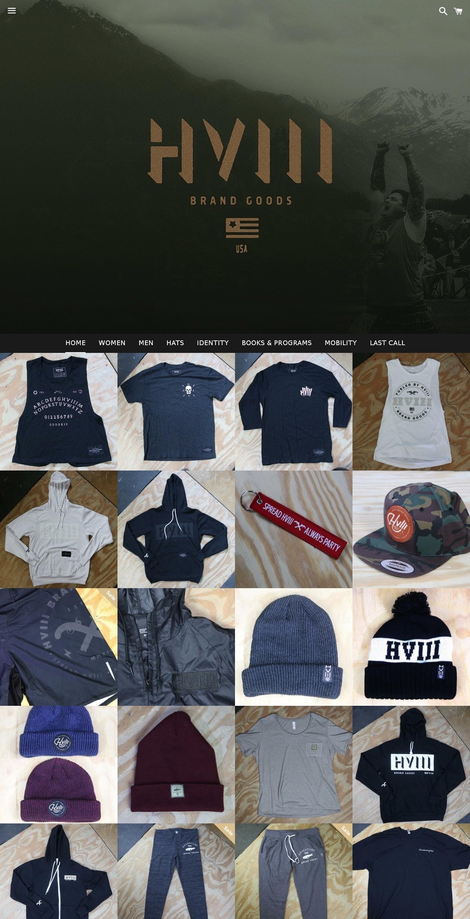 hviii-brand-goods.myshopify.com shopify website screenshot