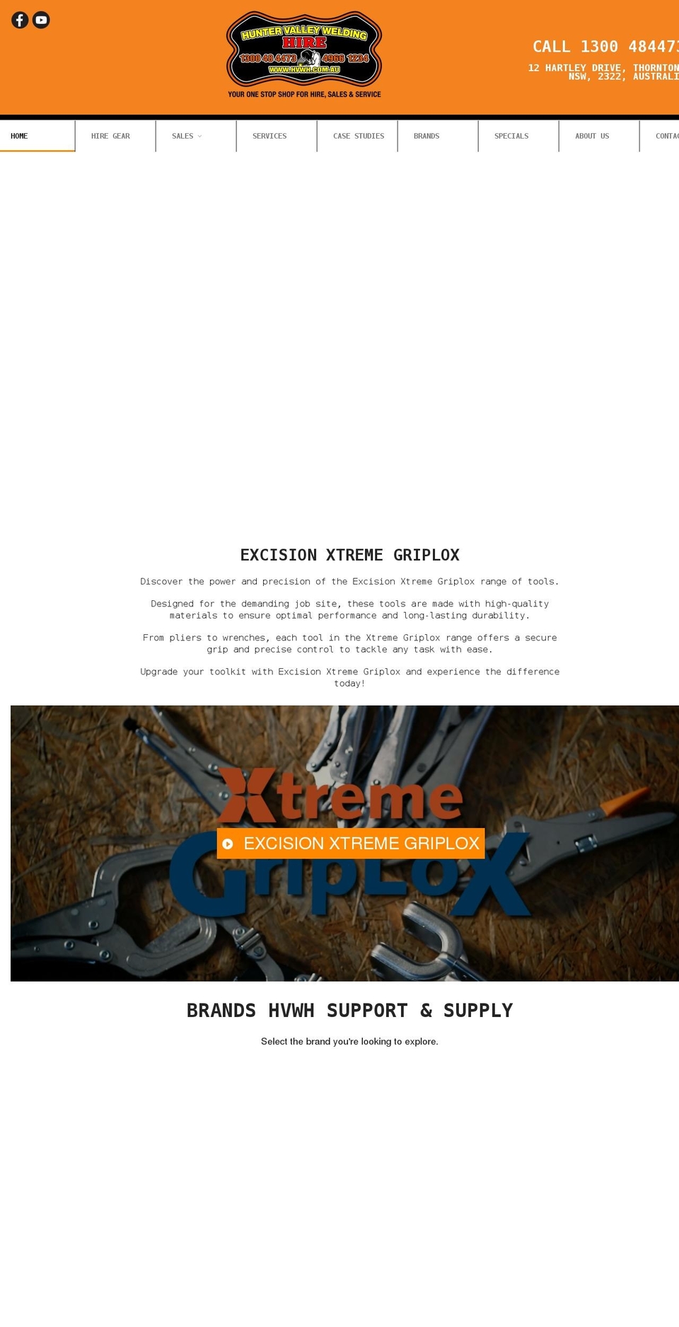 hvwh.com.au shopify website screenshot