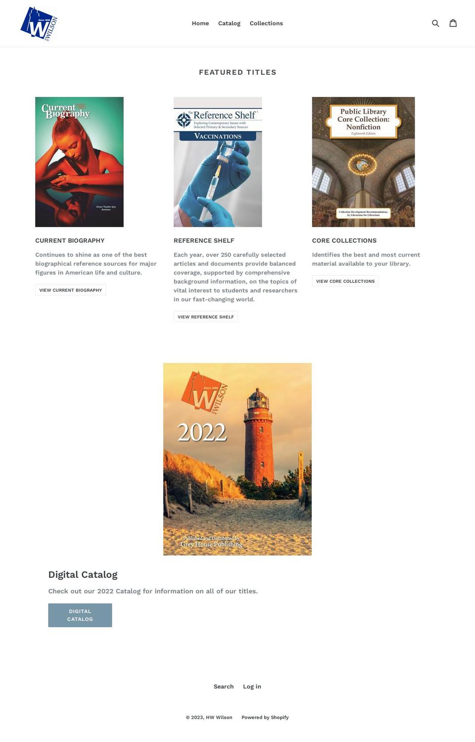 hw-wilson.myshopify.com shopify website screenshot