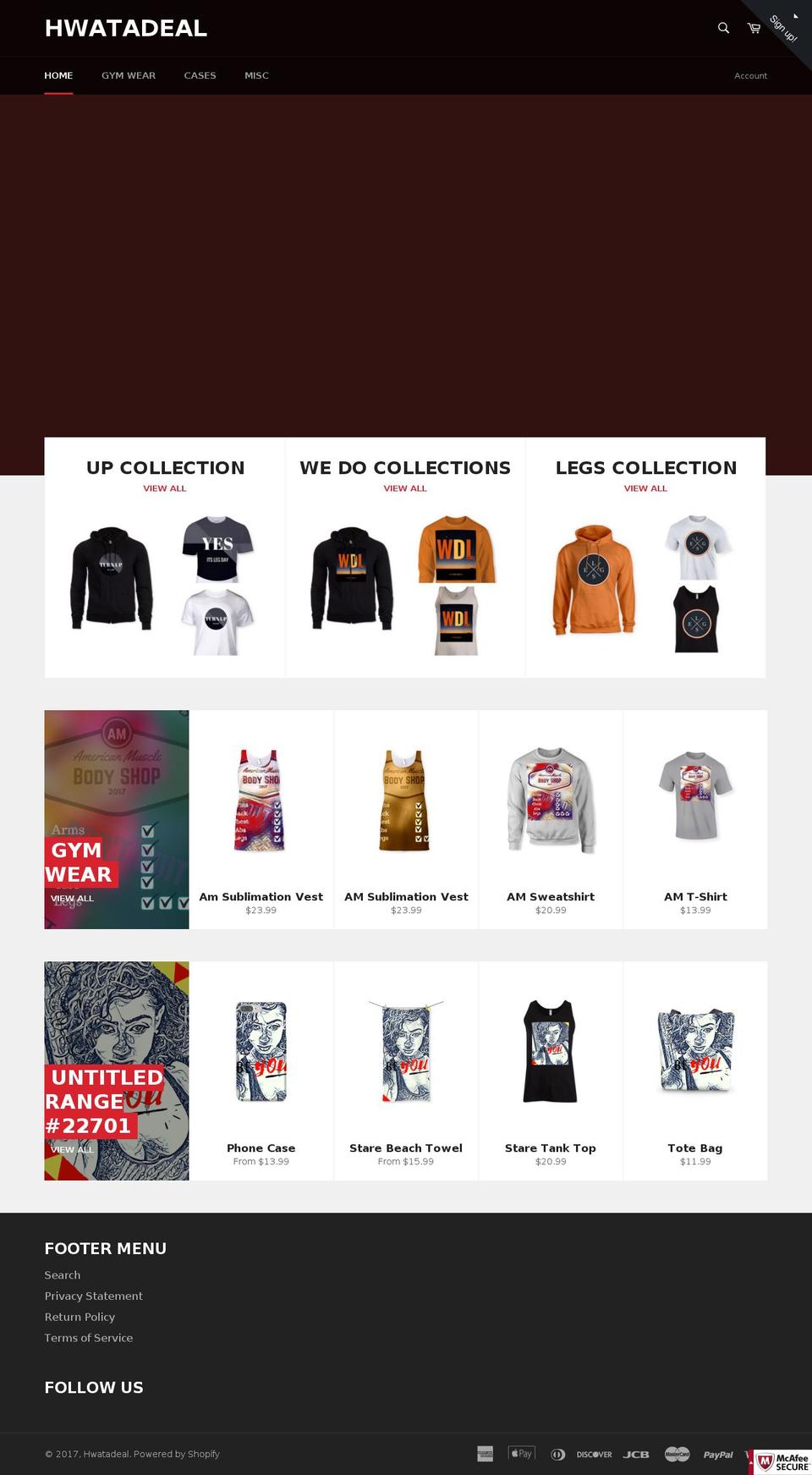 hwatadeal.com shopify website screenshot