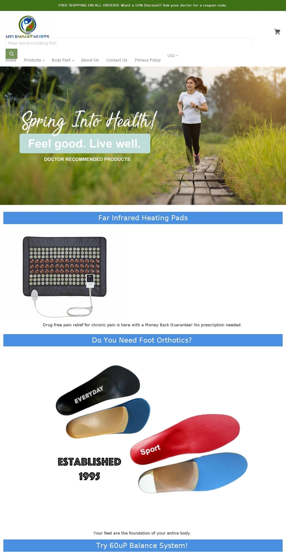 hwhproducts.com shopify website screenshot