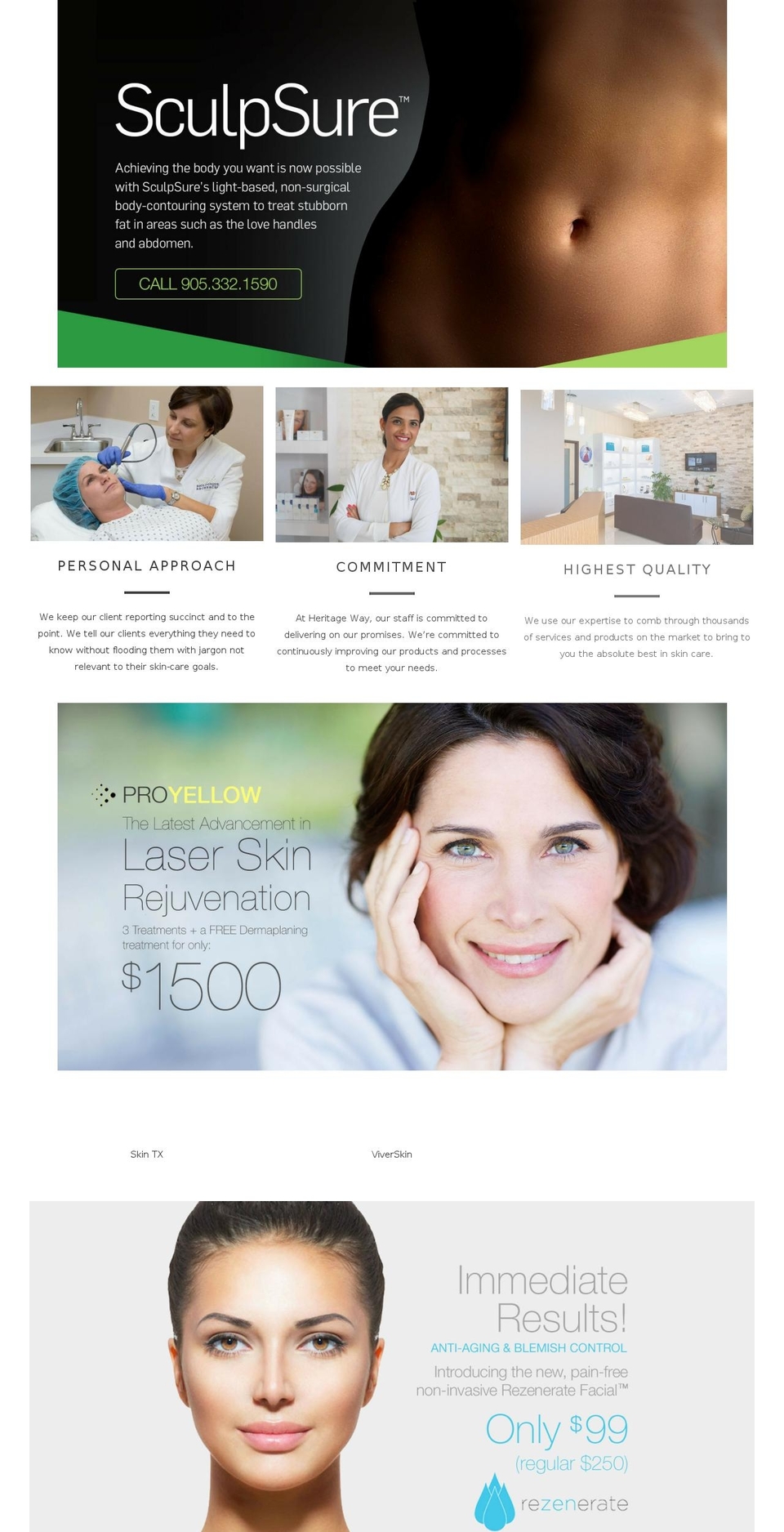 hwmedicalspa.com shopify website screenshot