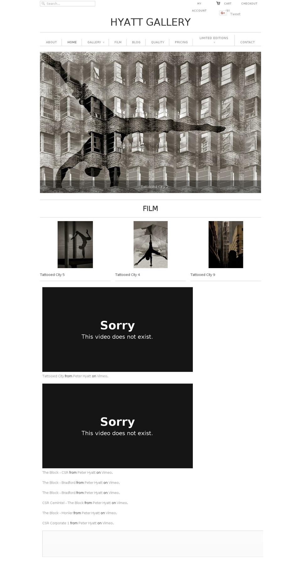 hyattgallery.com.au shopify website screenshot
