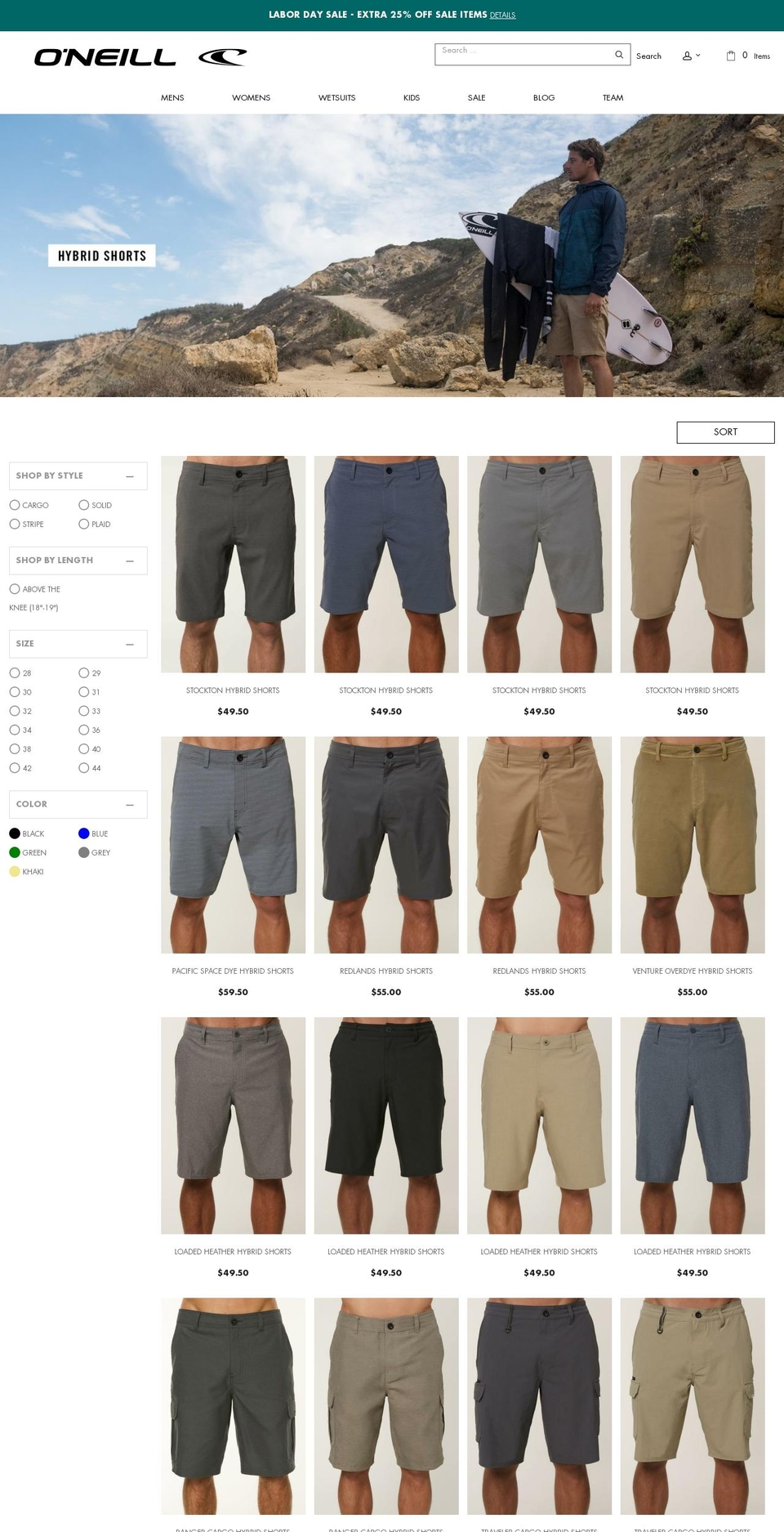 hybrid.clothing shopify website screenshot