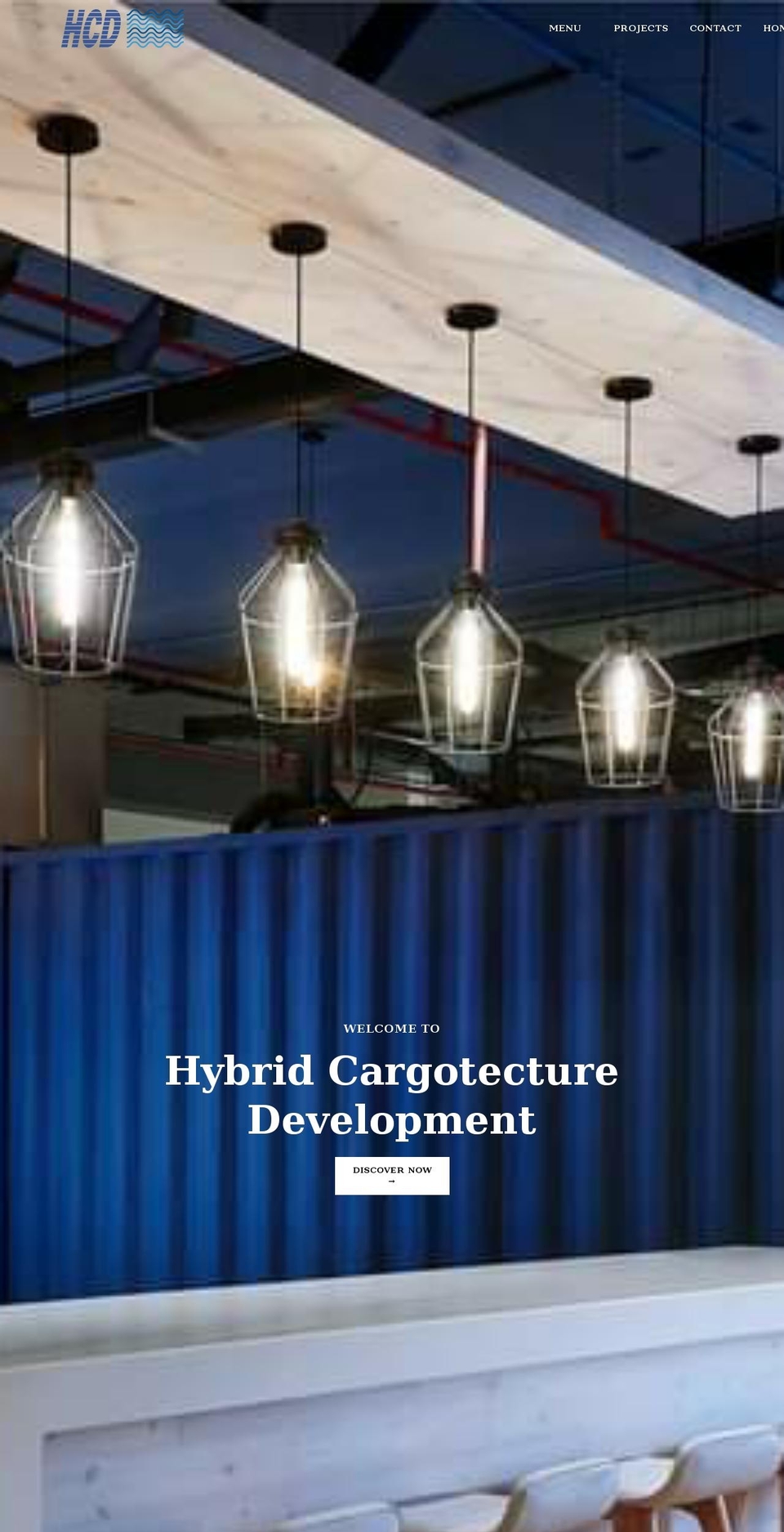 hybridcargotecture.com shopify website screenshot