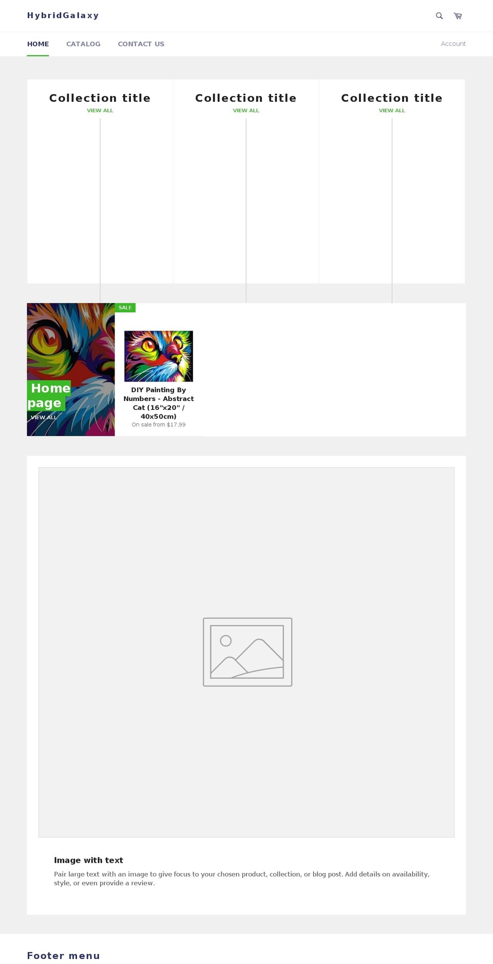 hybridgalaxy.com shopify website screenshot
