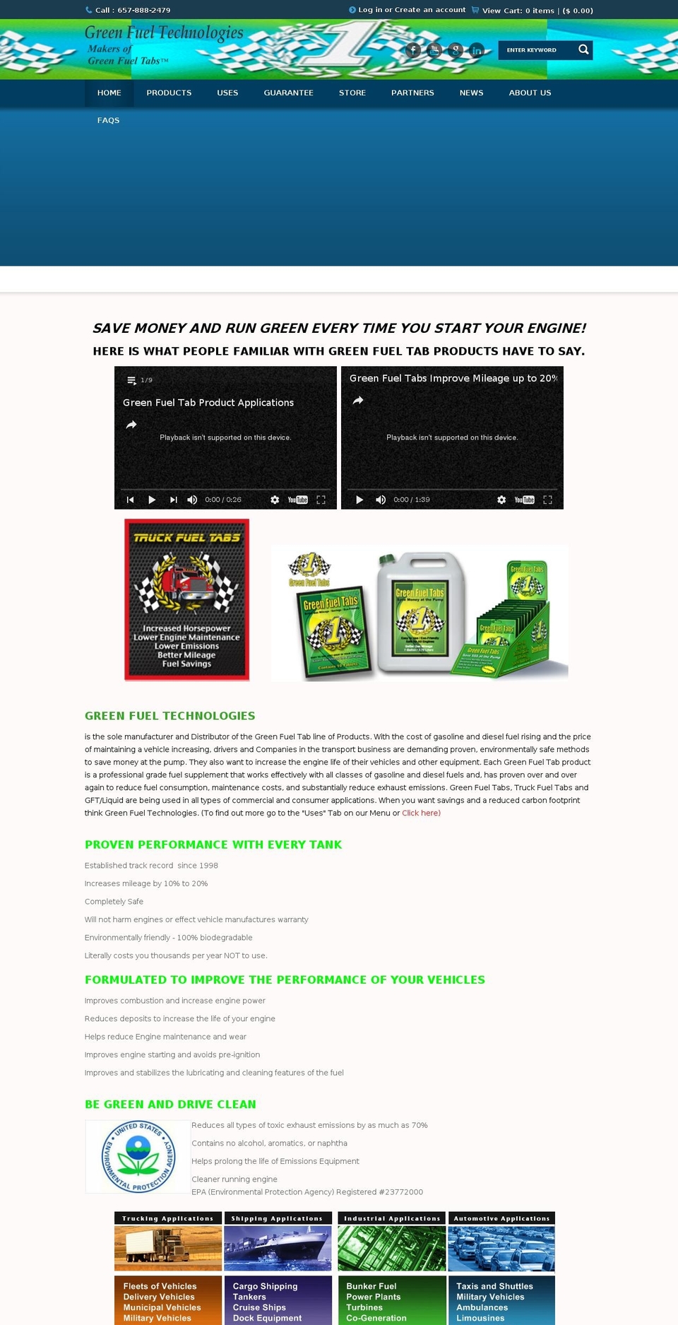 hybridgreentab.com shopify website screenshot