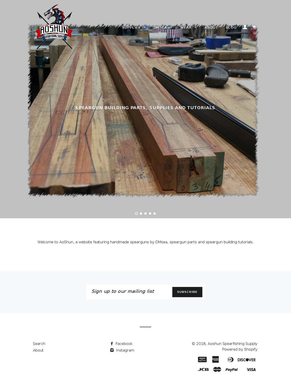hybridspeargun.com shopify website screenshot