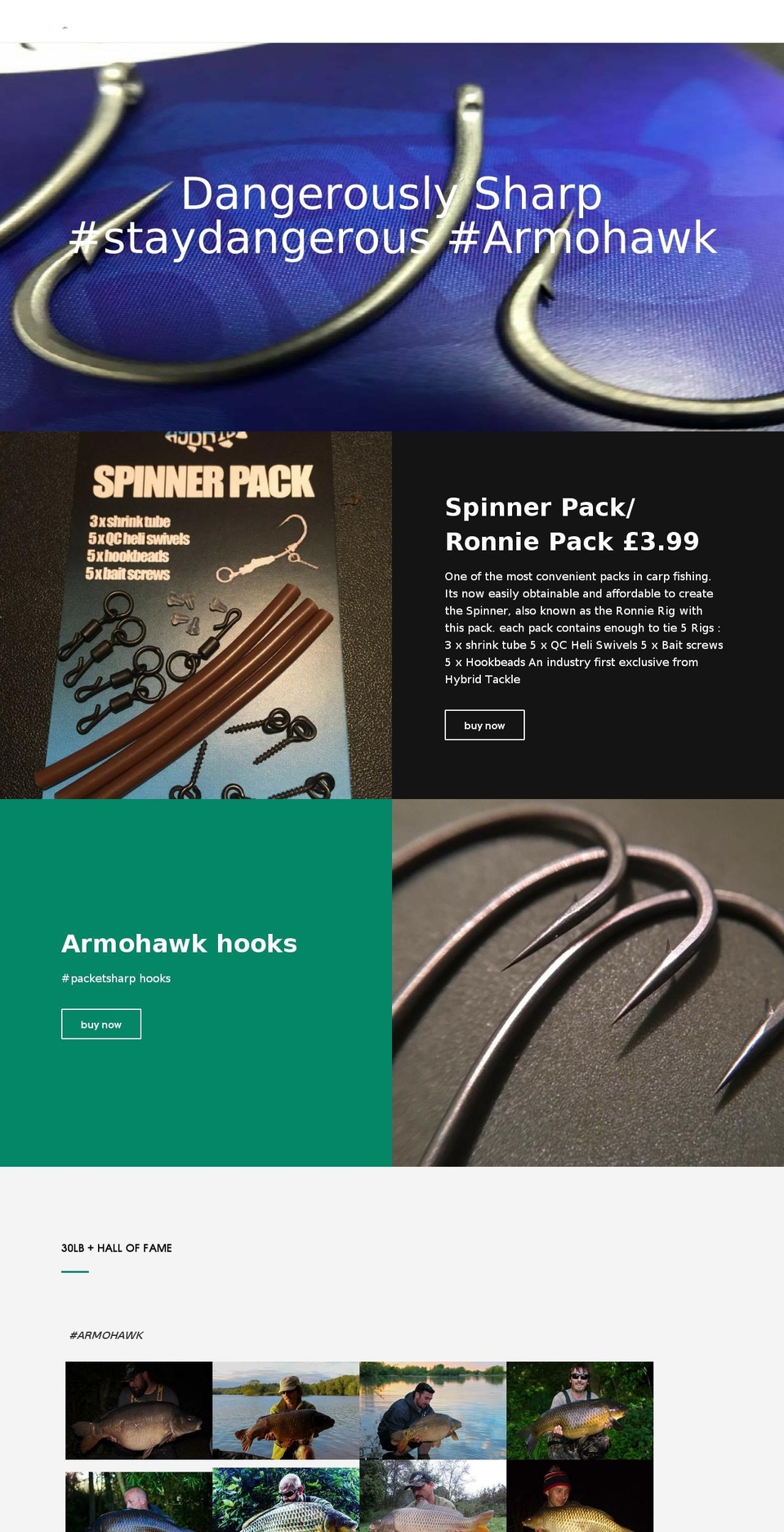 Ride Shopify theme site example hybridtackle.co.uk