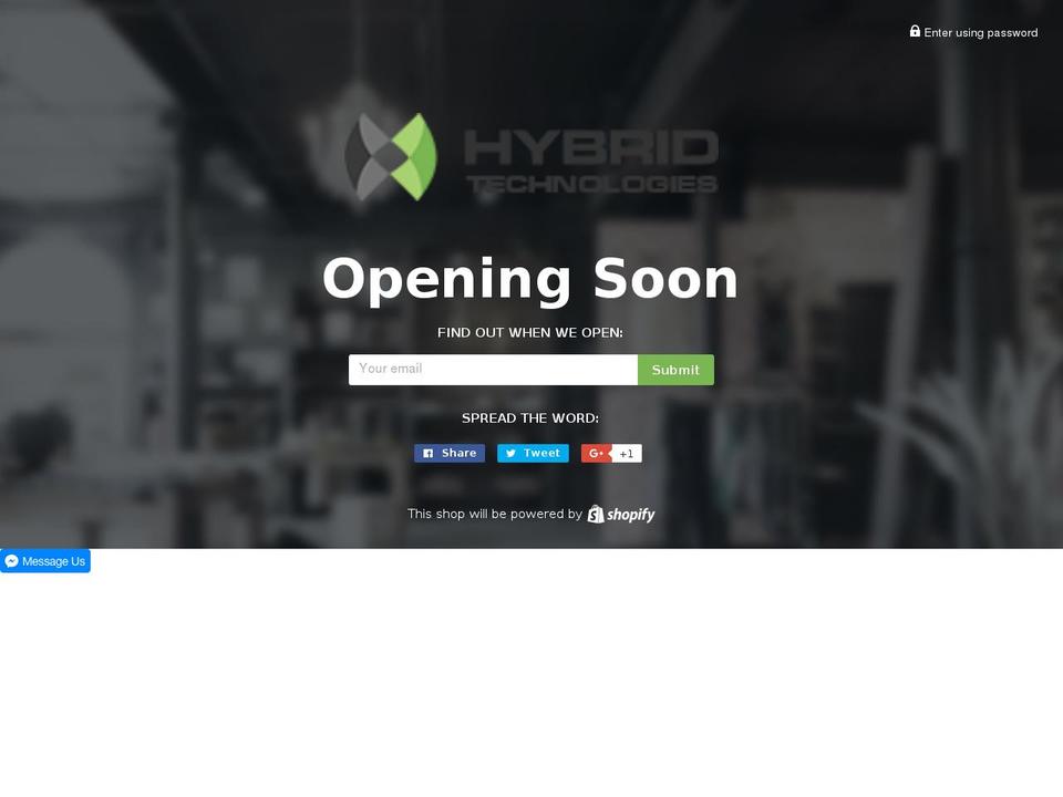 hybridtechnologies.com.au shopify website screenshot