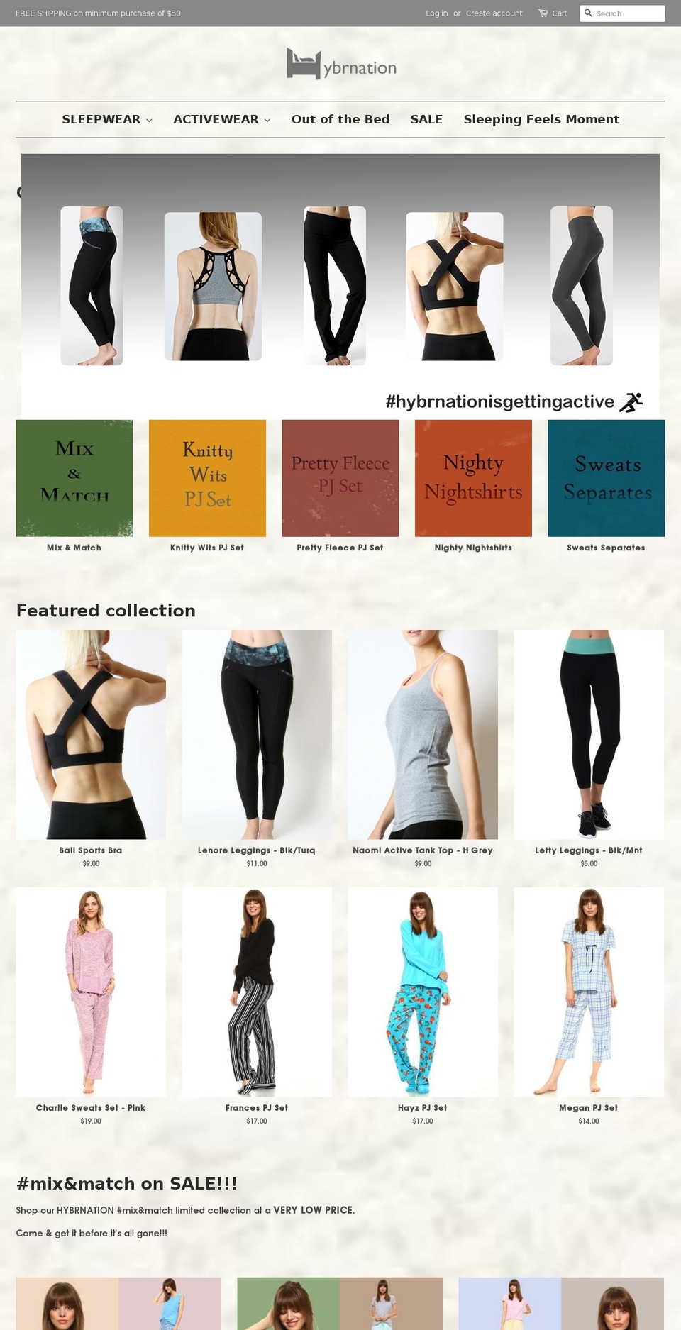 hybrnation.com — Shopify storefront screenshot
