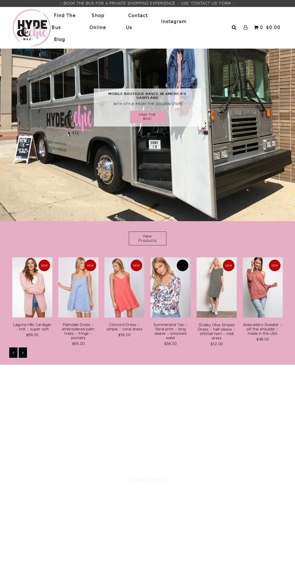 hydeandchicmke.com — Shopify storefront screenshot