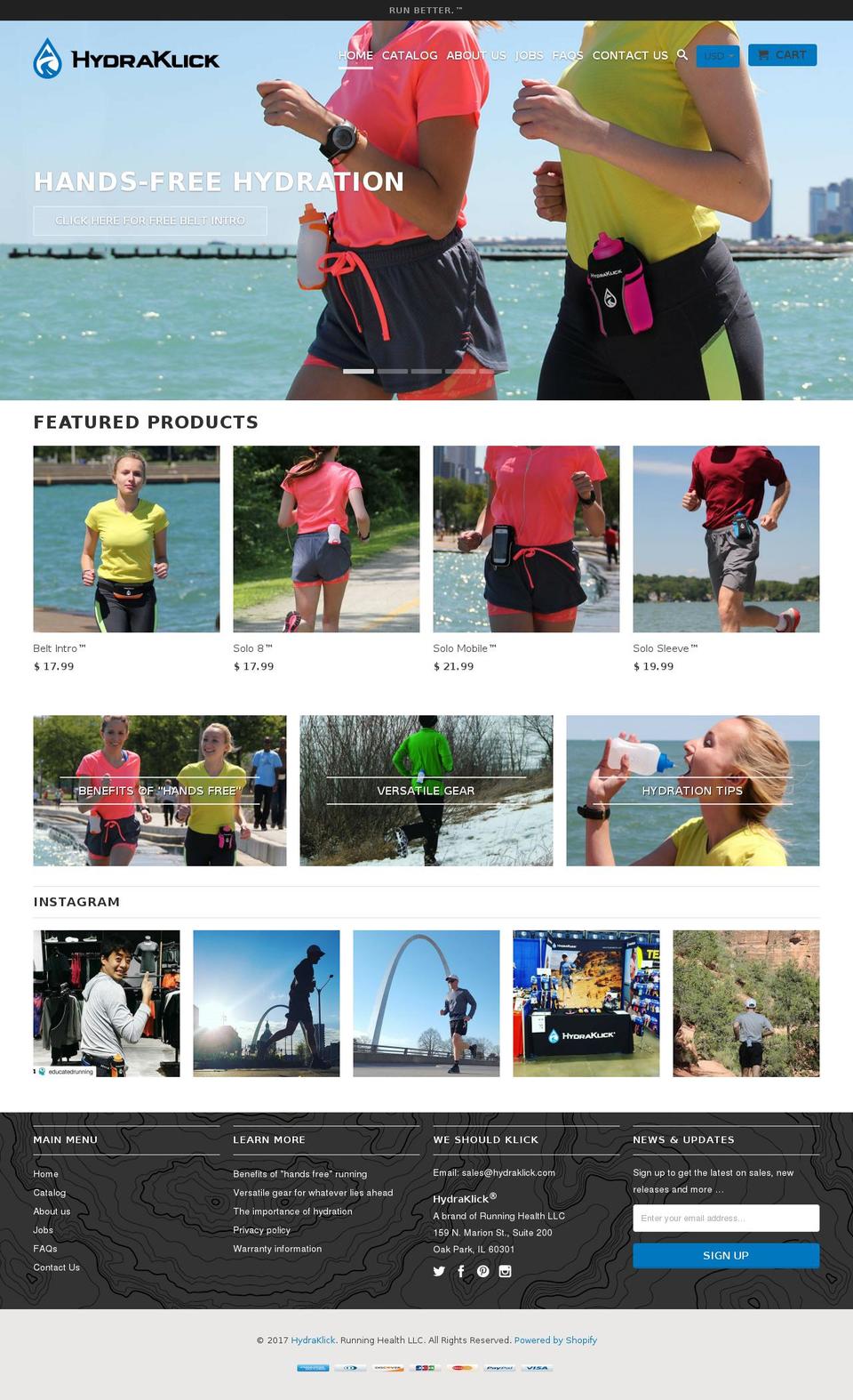 hydra-klick.com shopify website screenshot