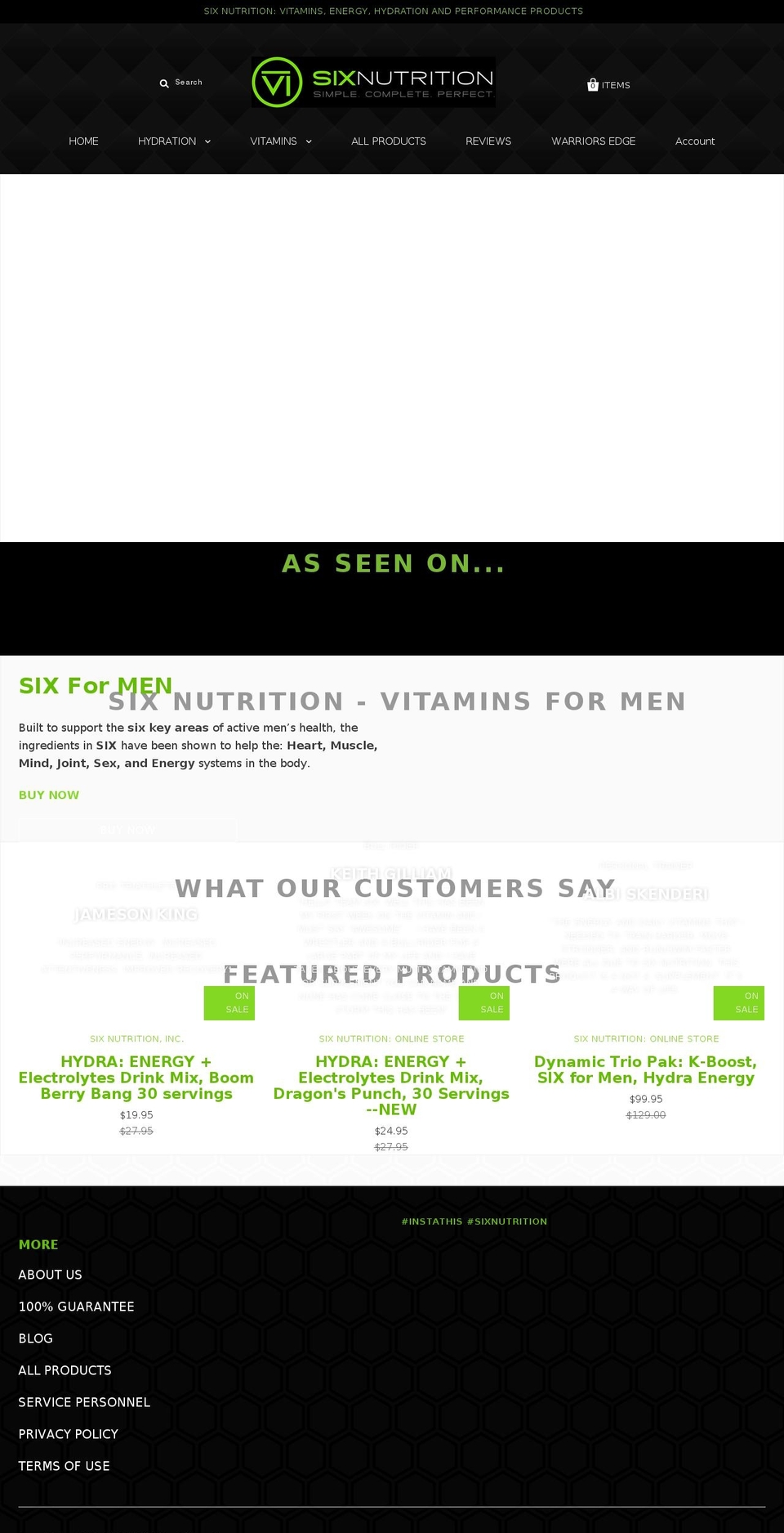 hydrahydration.com — Shopify storefront screenshot