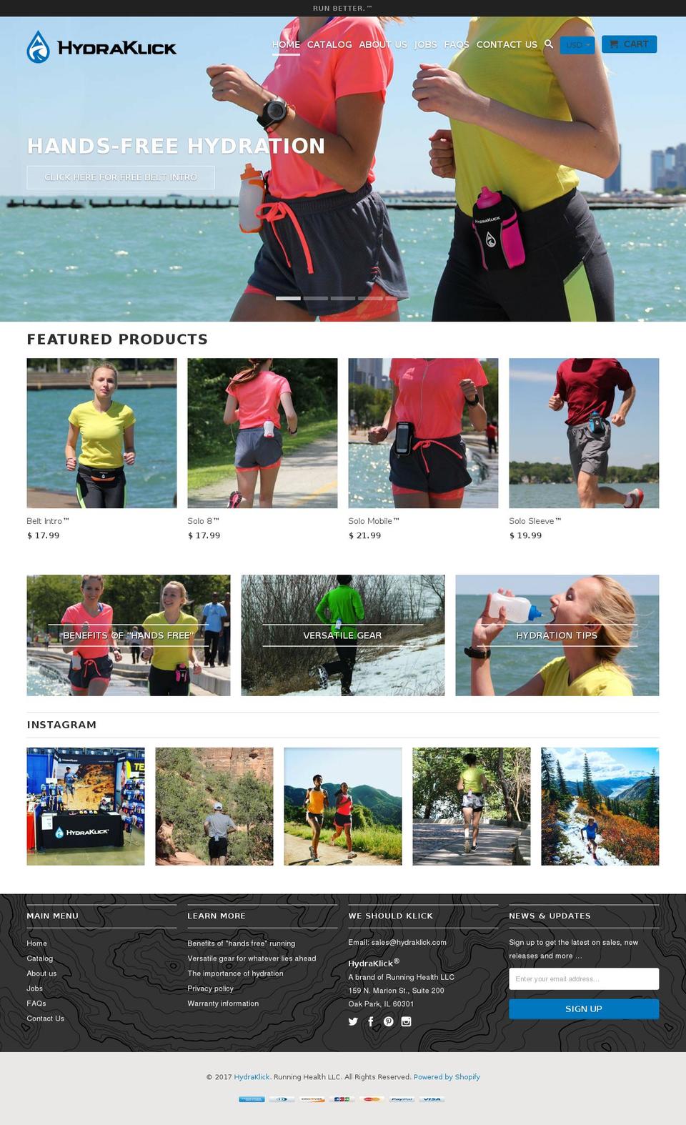 hydraklick.com shopify website screenshot