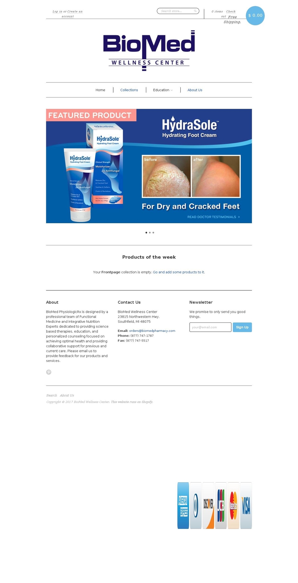 hydrapalm.com shopify website screenshot