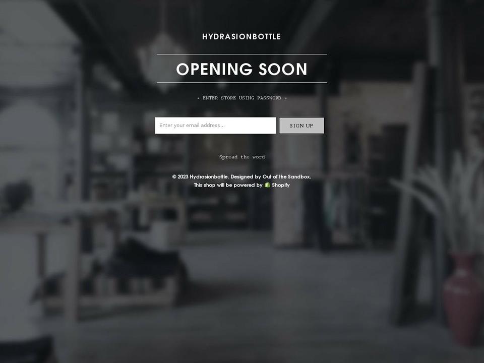 hydrasion.com shopify website screenshot