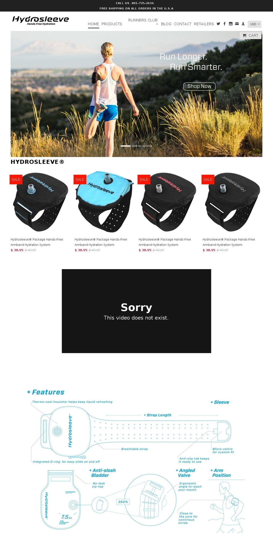 hydrosleeve 2nd Shopify theme site example hydrationsleeve.com