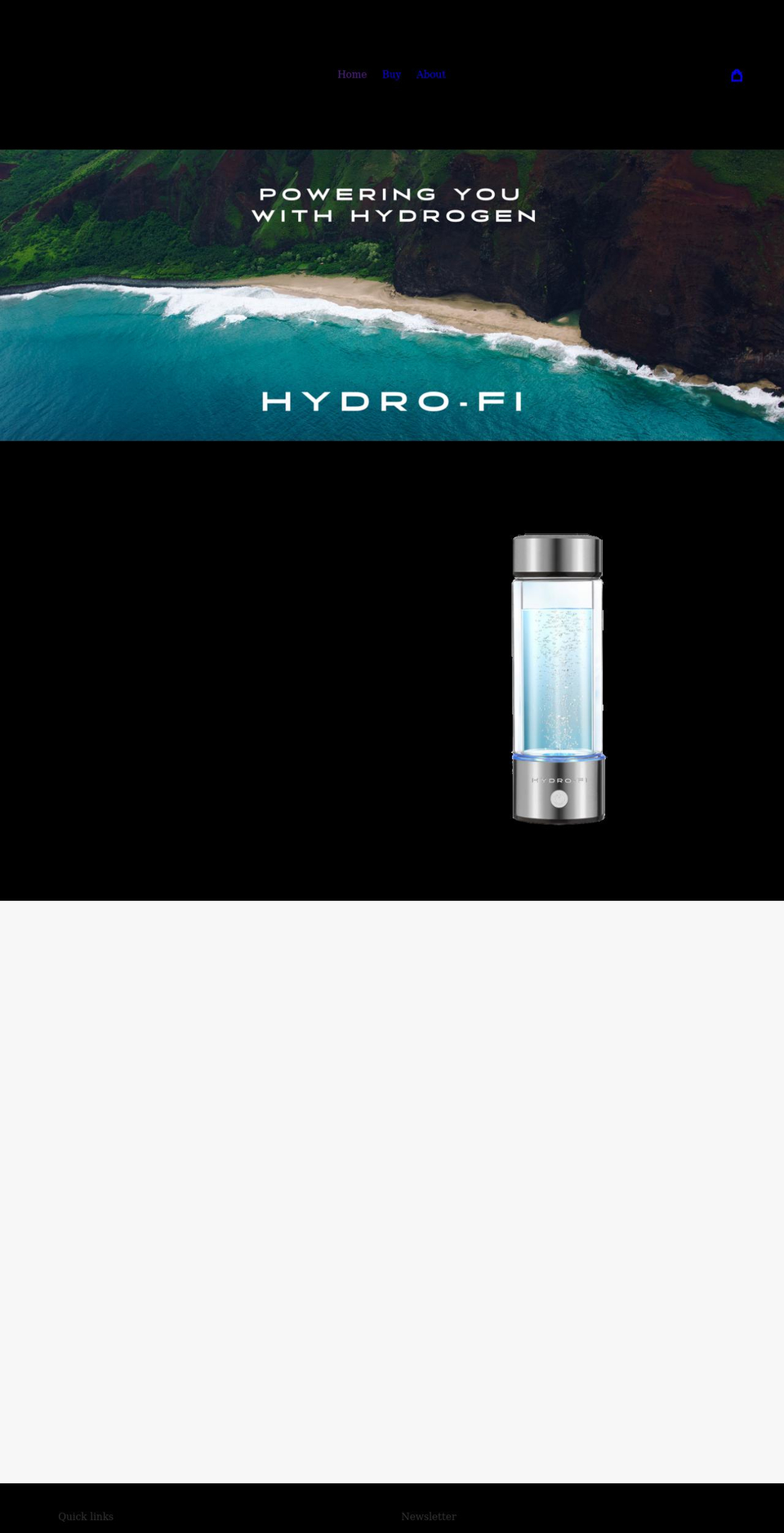 hydro-fi.com shopify website screenshot