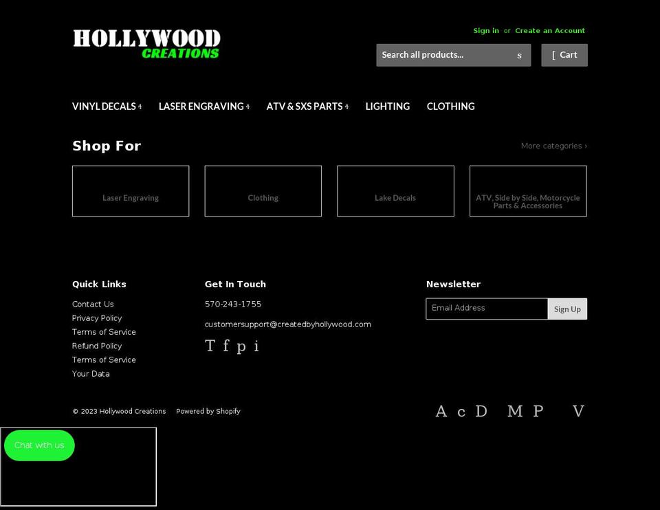 hydrodipmystuff.com — Shopify storefront screenshot