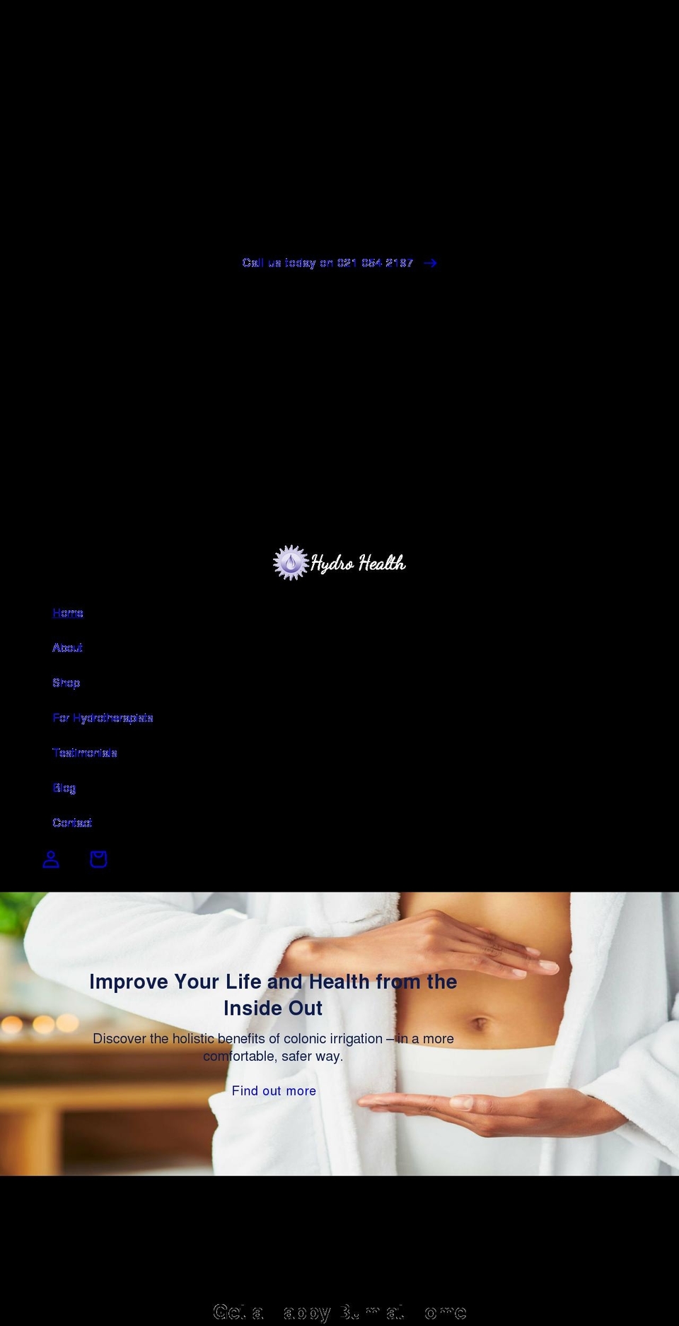 hydrohealth.co.nz shopify website screenshot