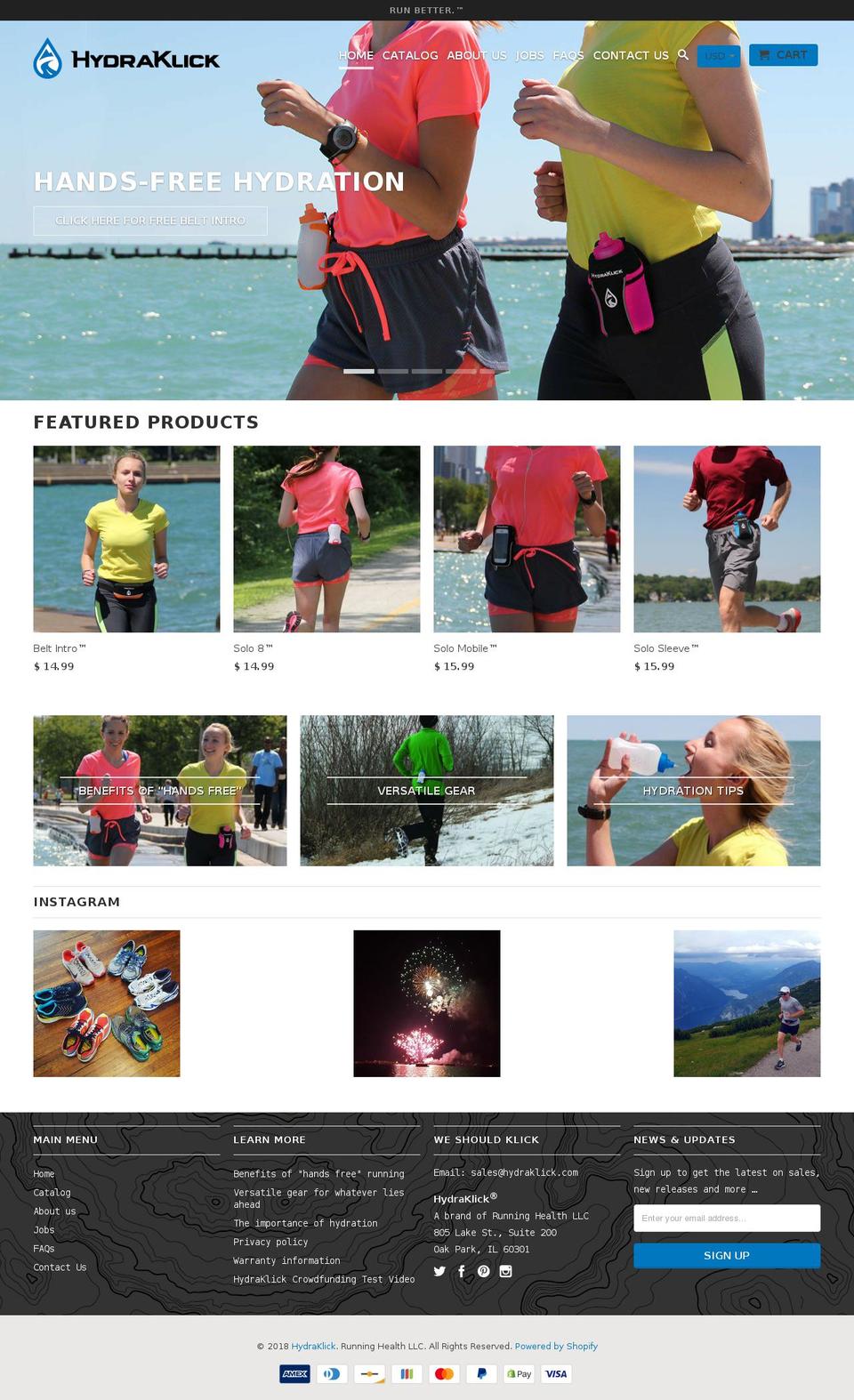 hydroklick.com — Shopify storefront screenshot