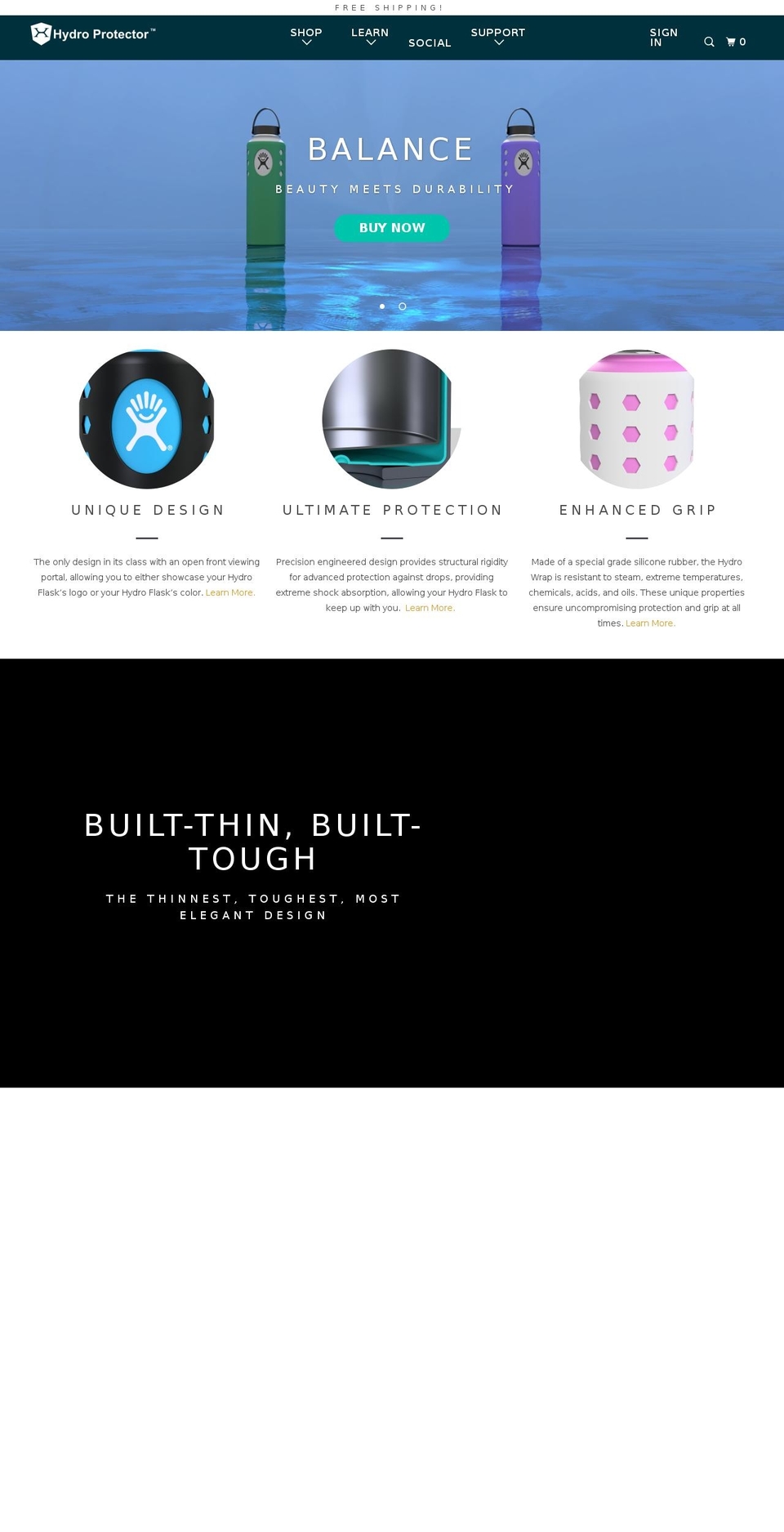hydroprotector.com — Shopify storefront screenshot