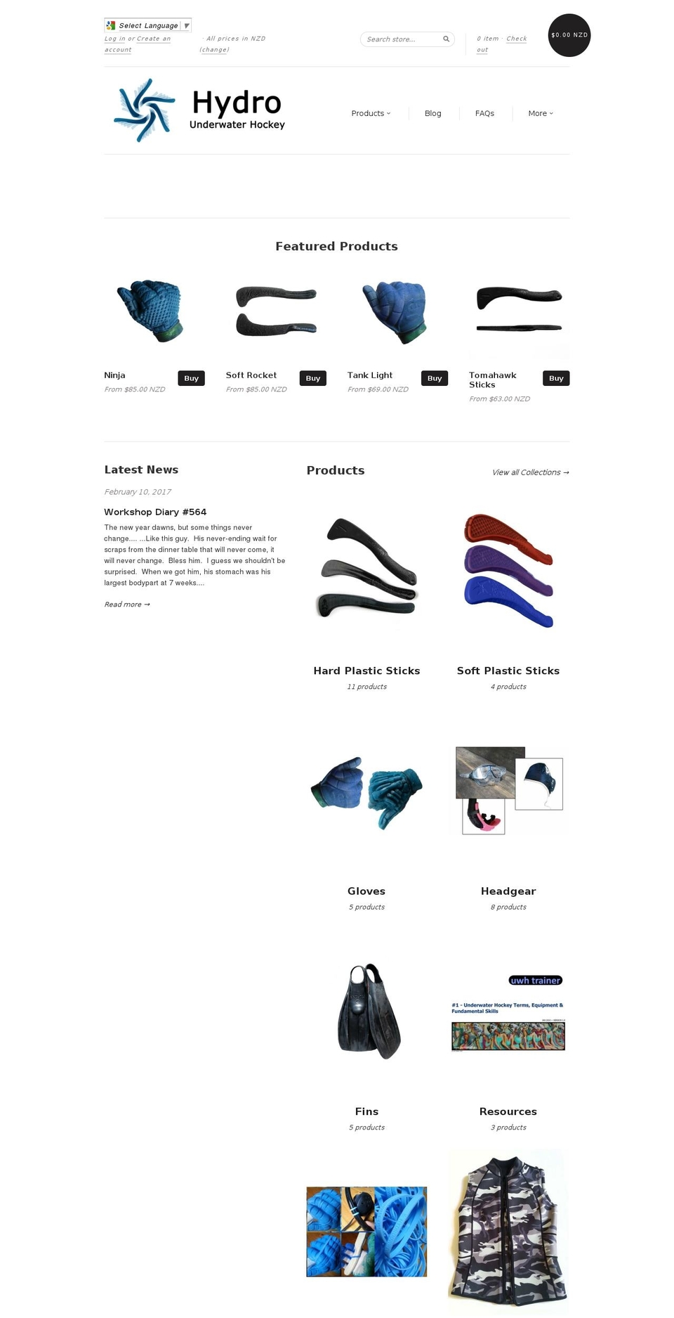 hydrouwh.com shopify website screenshot