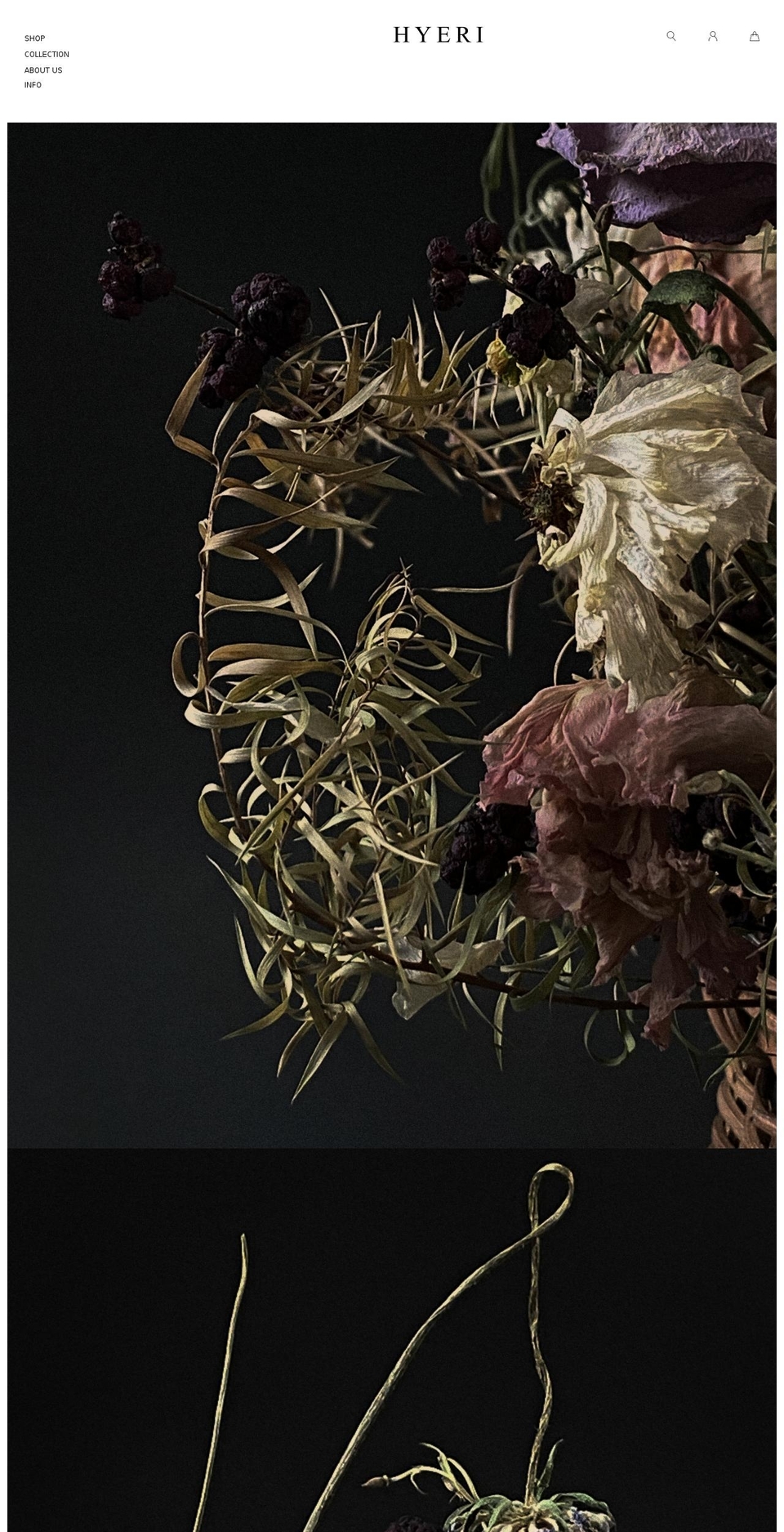 hyerikim.com shopify website screenshot