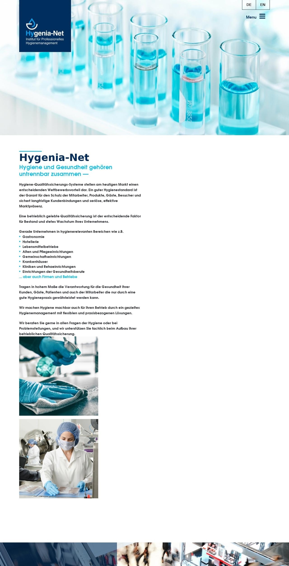 hygenia-net.com shopify website screenshot