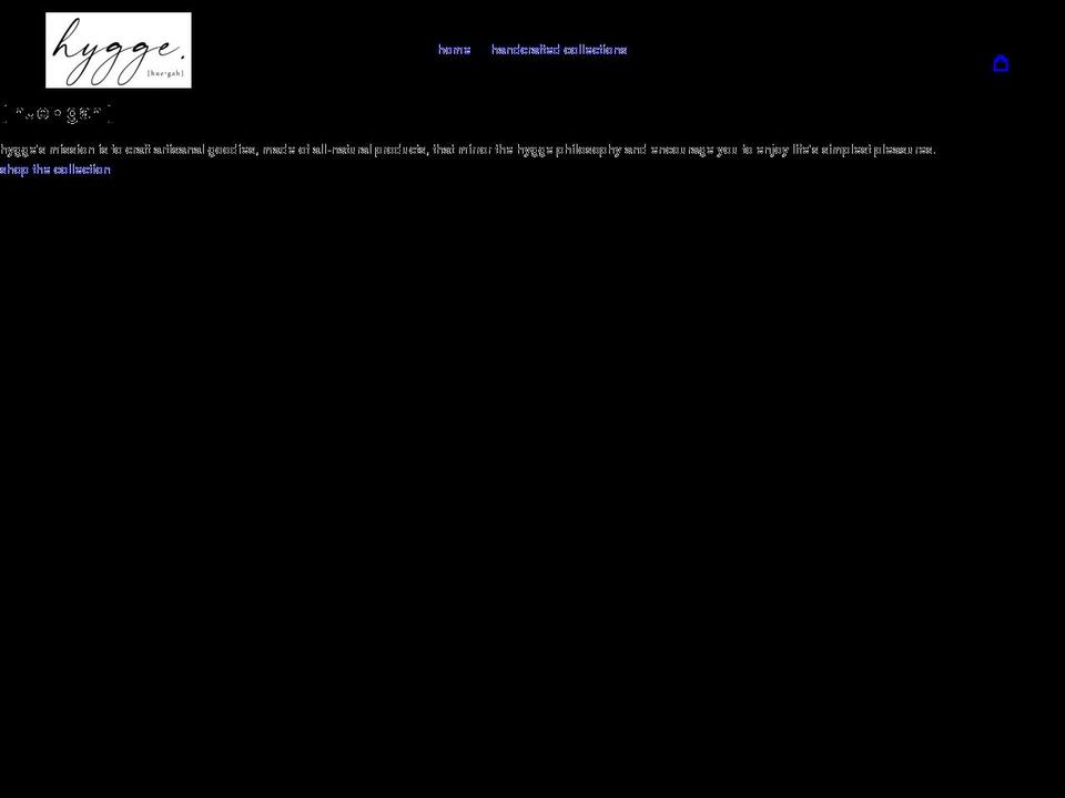 hyggeca.com shopify website screenshot