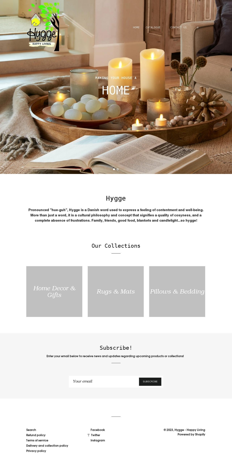 hyggegib.com shopify website screenshot