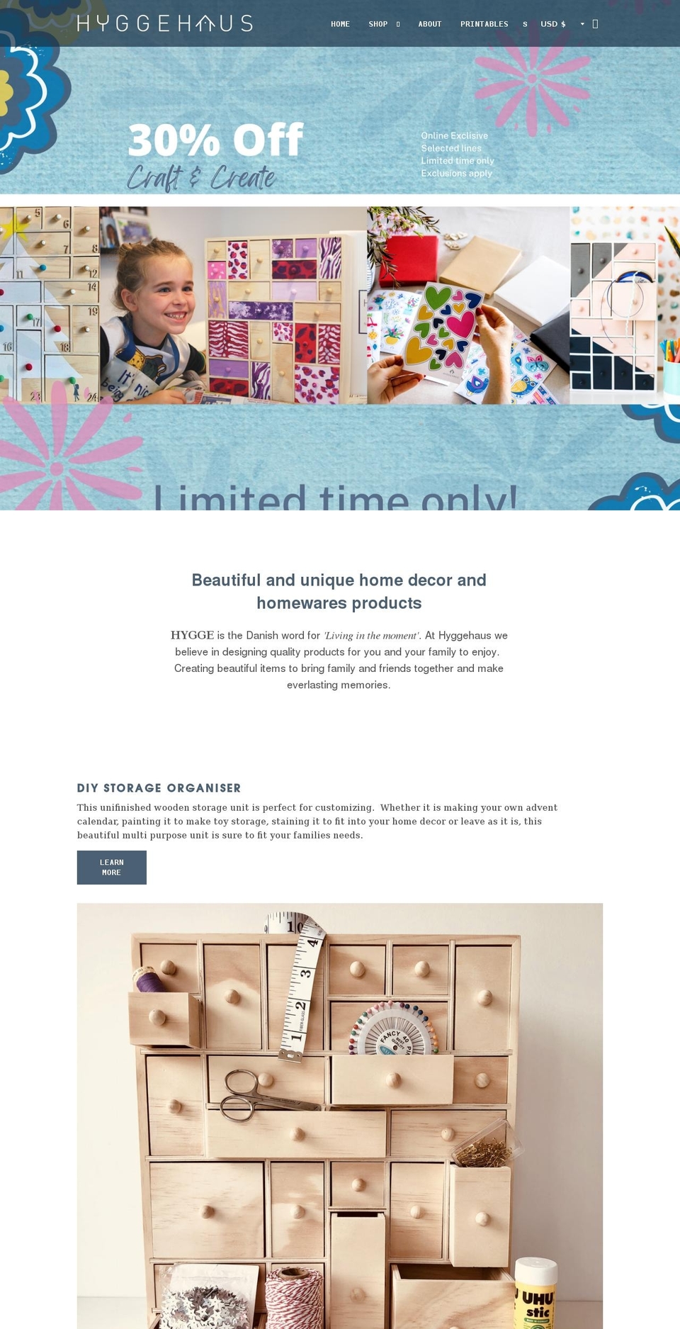 hyggehaus.store shopify website screenshot