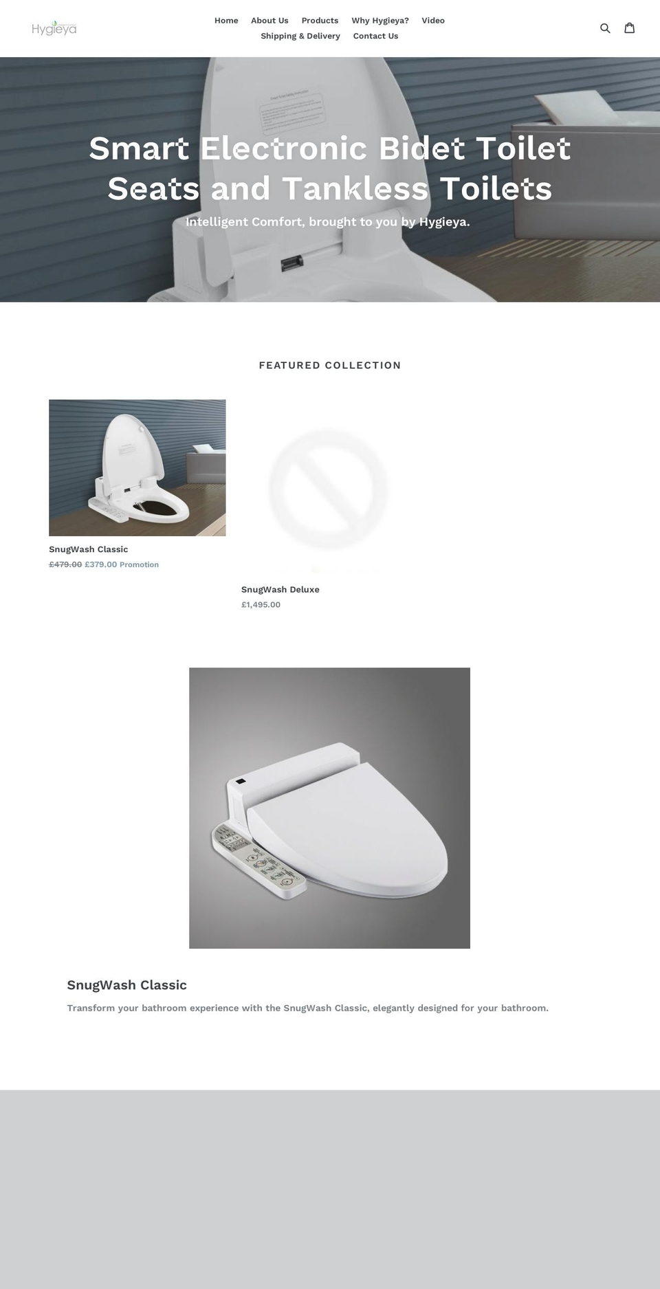 hygieya.com — Shopify storefront screenshot
