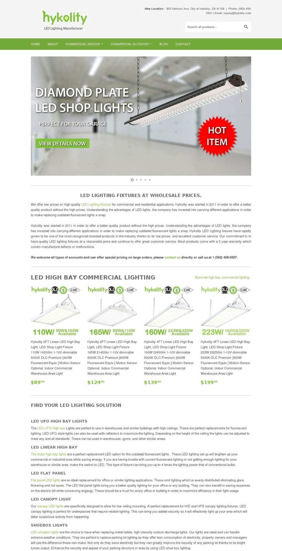 hykolity.com shopify website screenshot