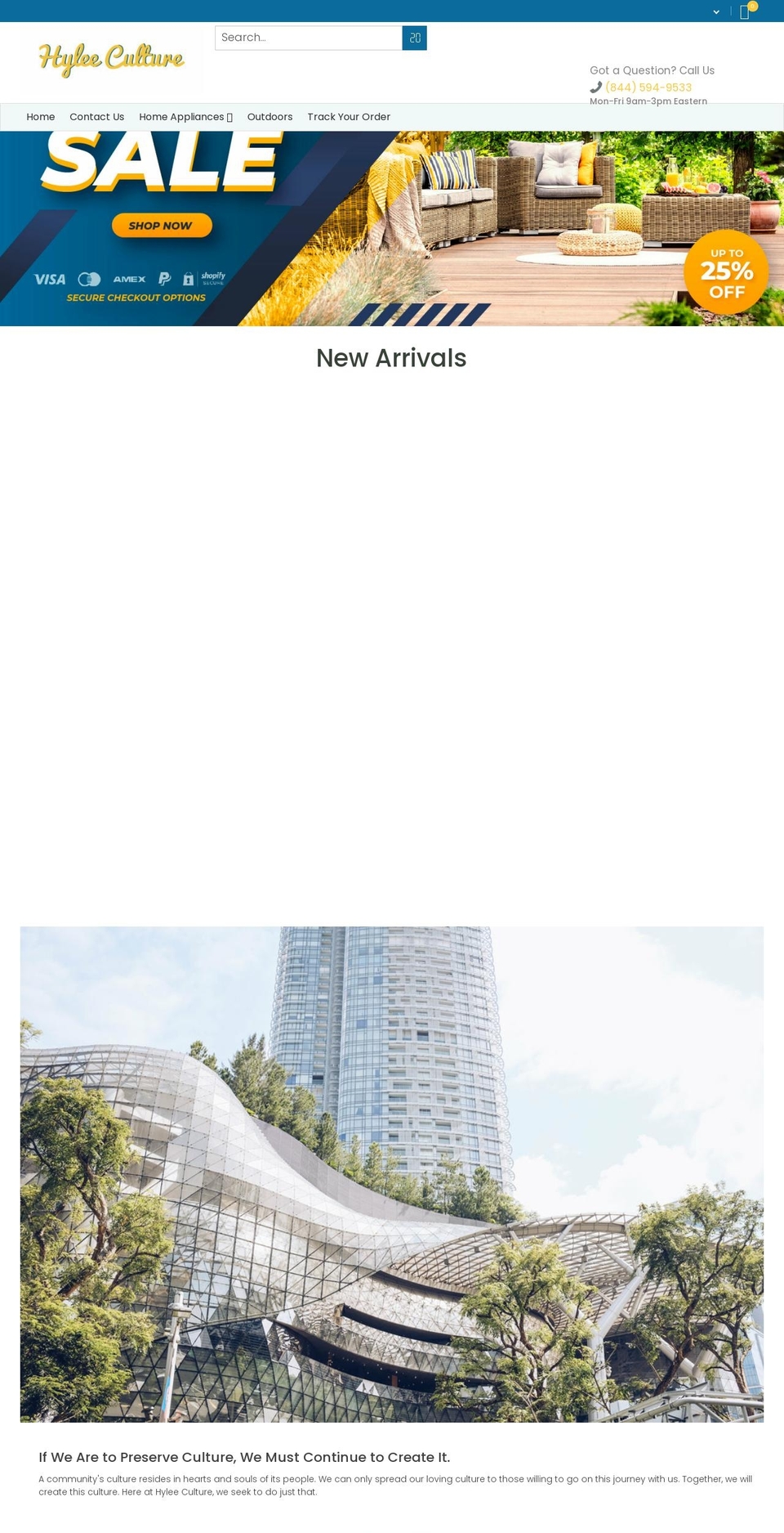 hyleeculture.com shopify website screenshot