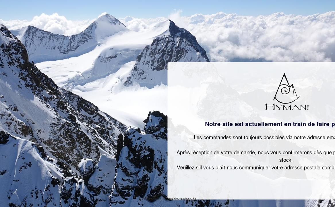 hymani.ch shopify website screenshot